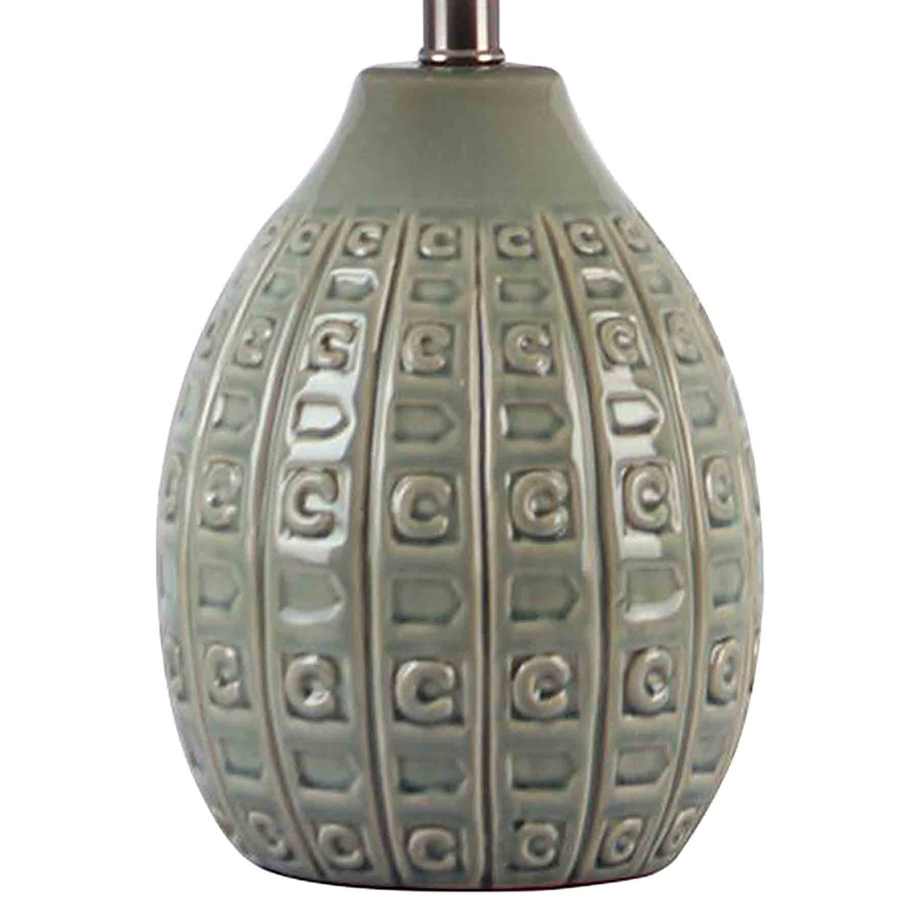 Tracey Boyd Green Ceramic Small Table Lamp with Shade, 21"