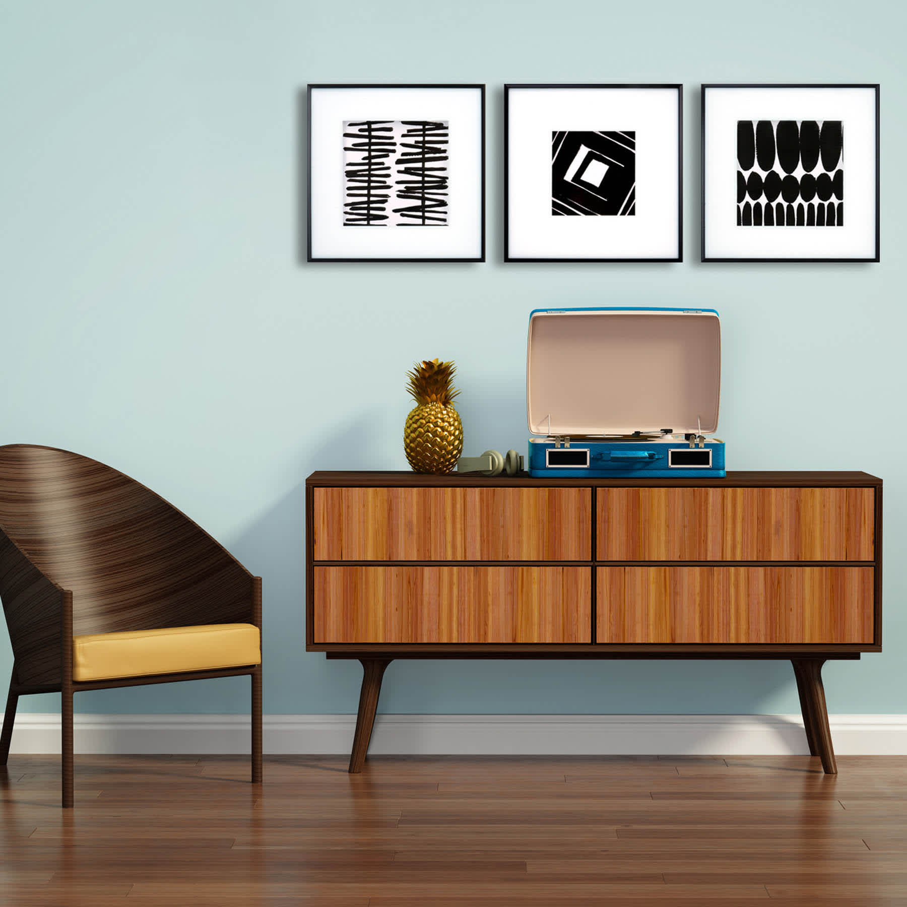 Crosby St. Glass Framed Simply Elegant Wall Art, 16"