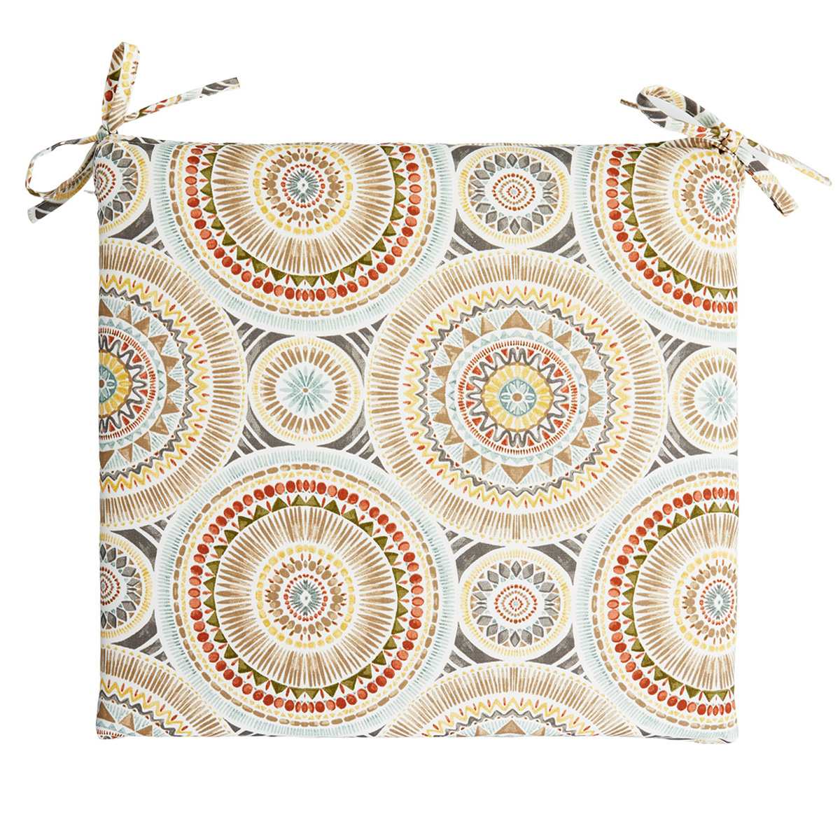 Medallion Sandstone Outdoor Square Seat Cushion