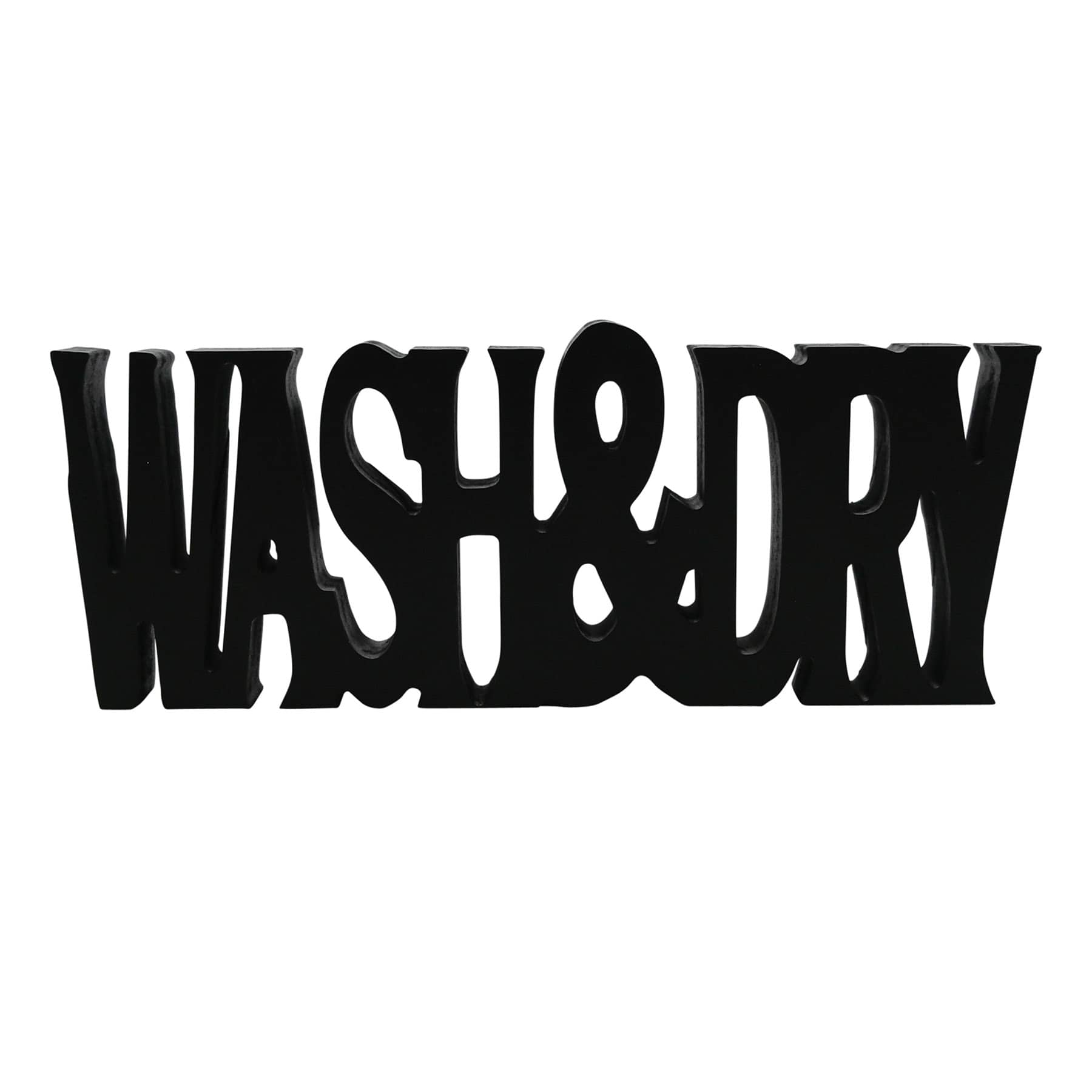 Wash Dry Cutout Sign, 8x3