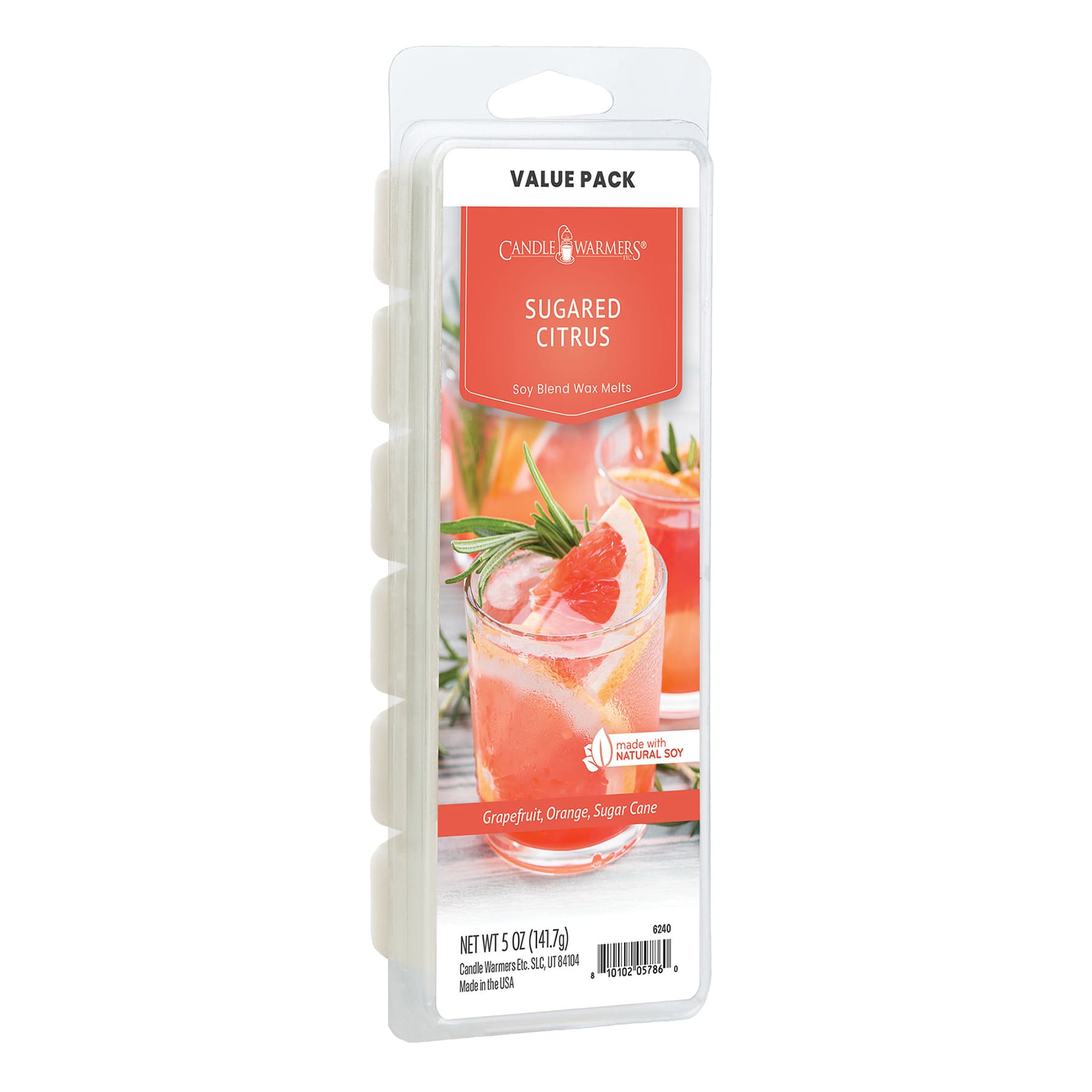 Sugared Citrus Scented Wax Melts, 5oz