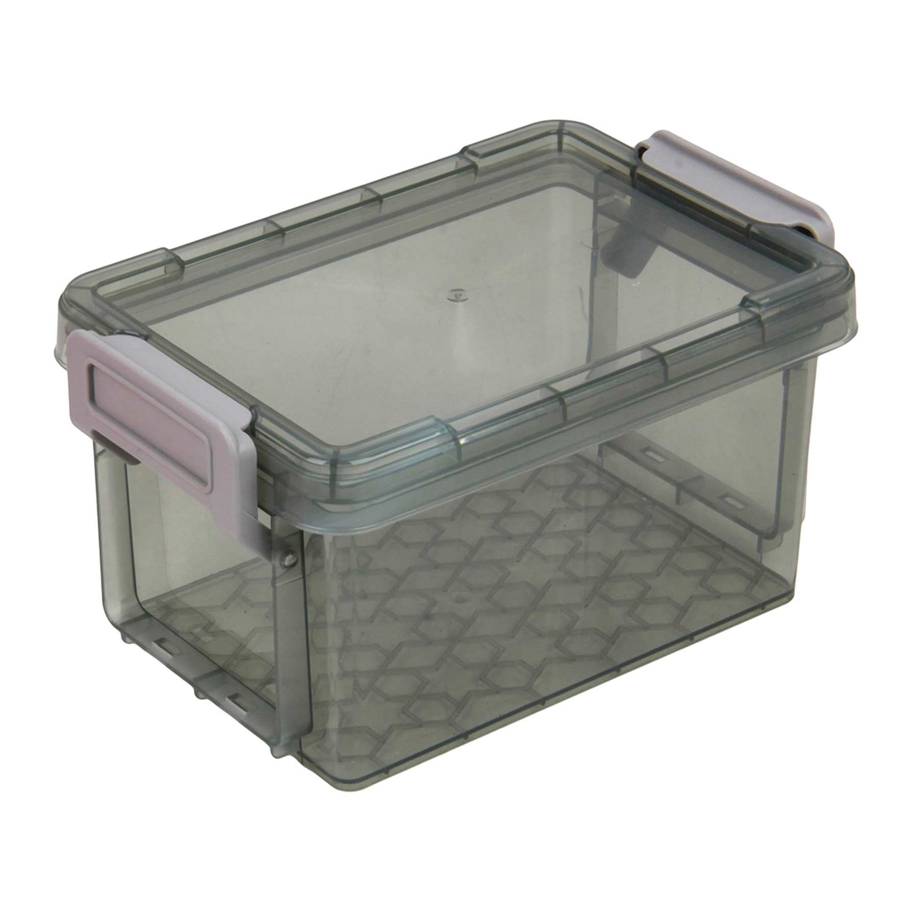 Grey Storage Box with Lid, 0.7l