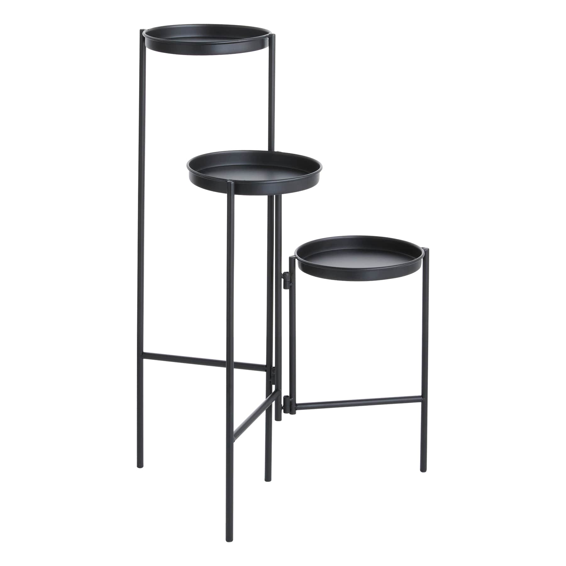 Black Tiered Planter Stand, 26"