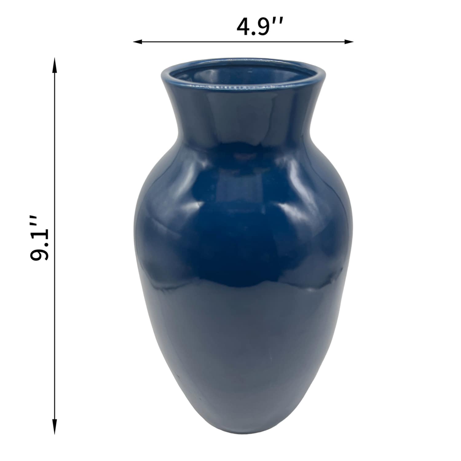Providence Blue Porcelain Vase, 9"