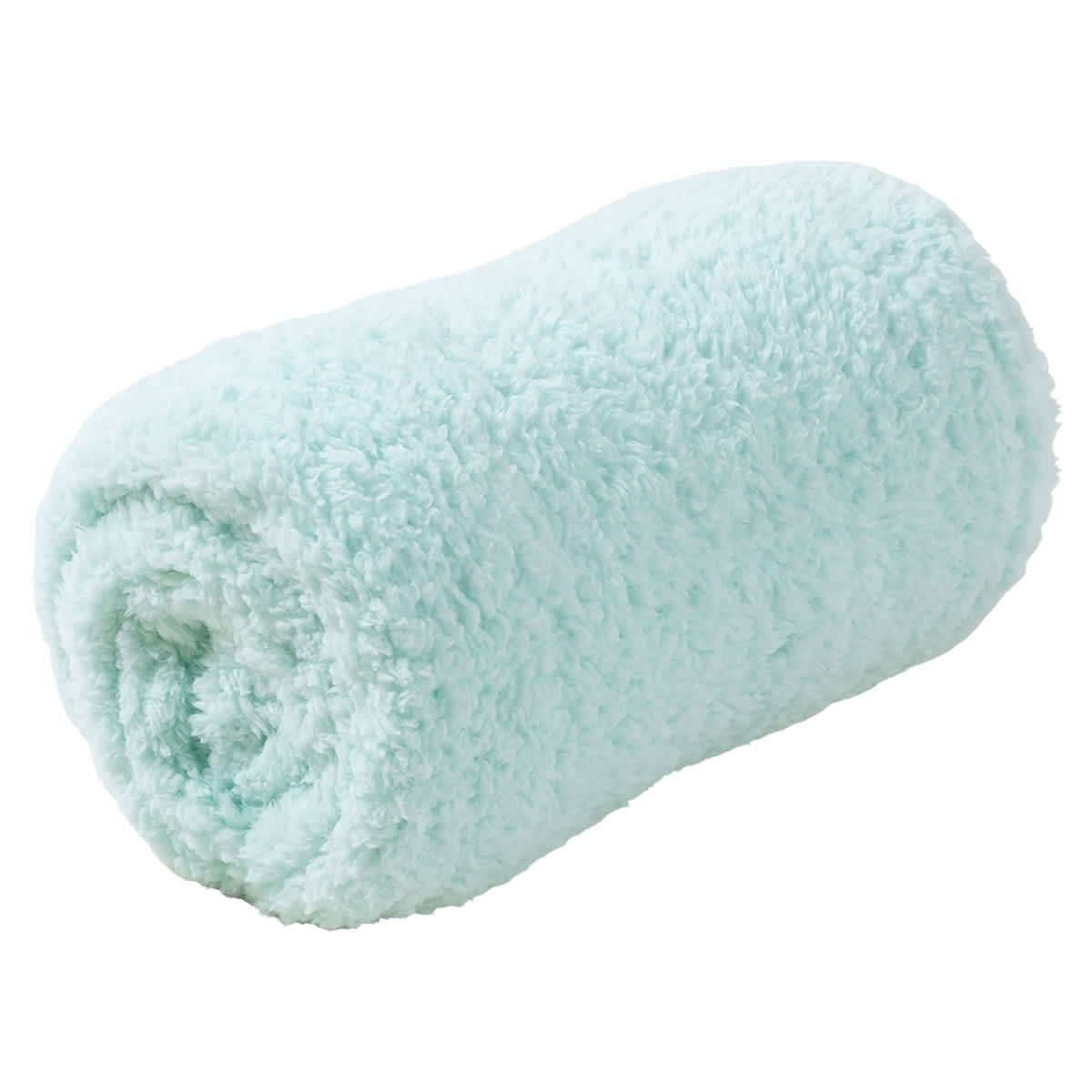 Mint Sherpa Throw Blanket, 50x60