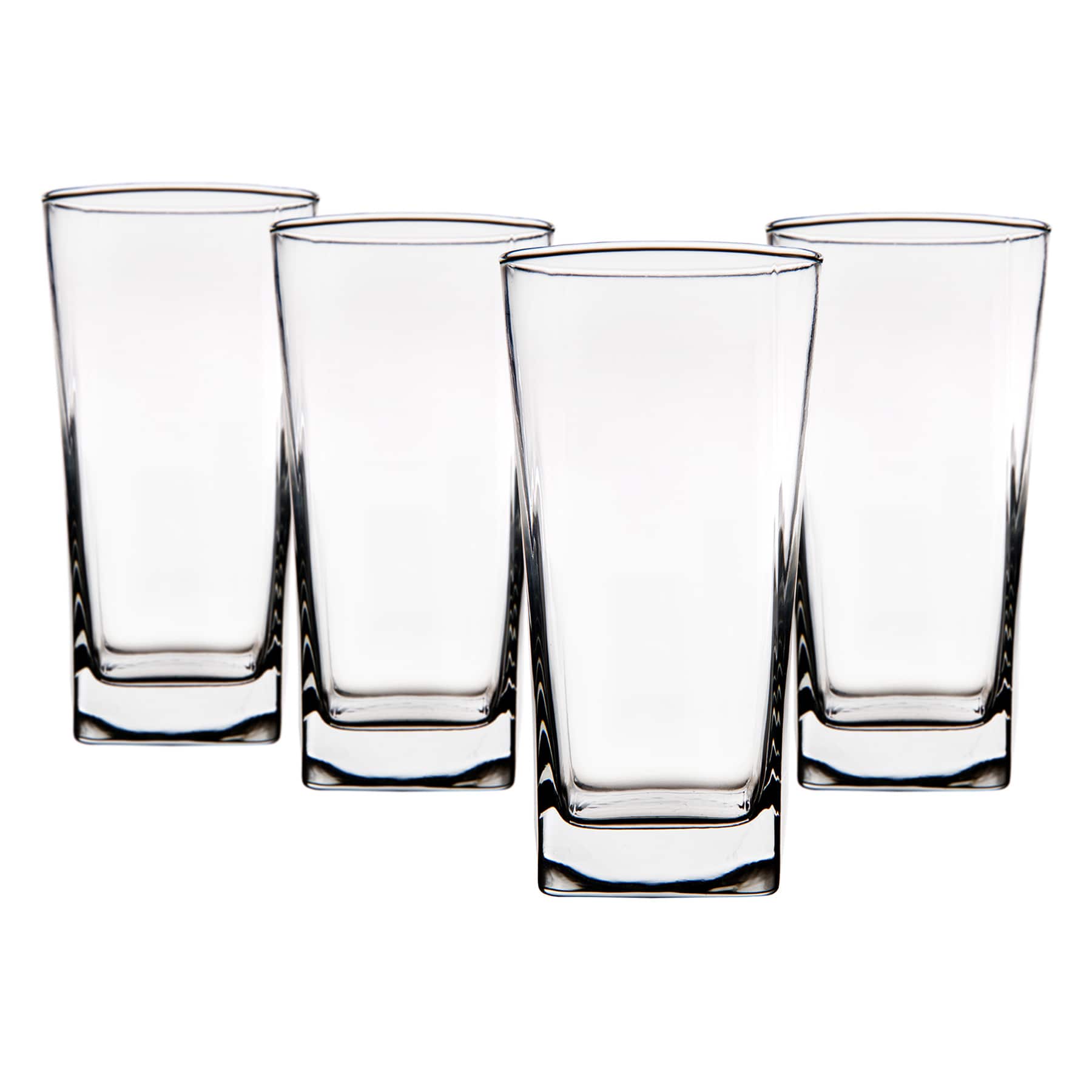 Set of 4 Tribeca Square Highball Glasses, 16oz