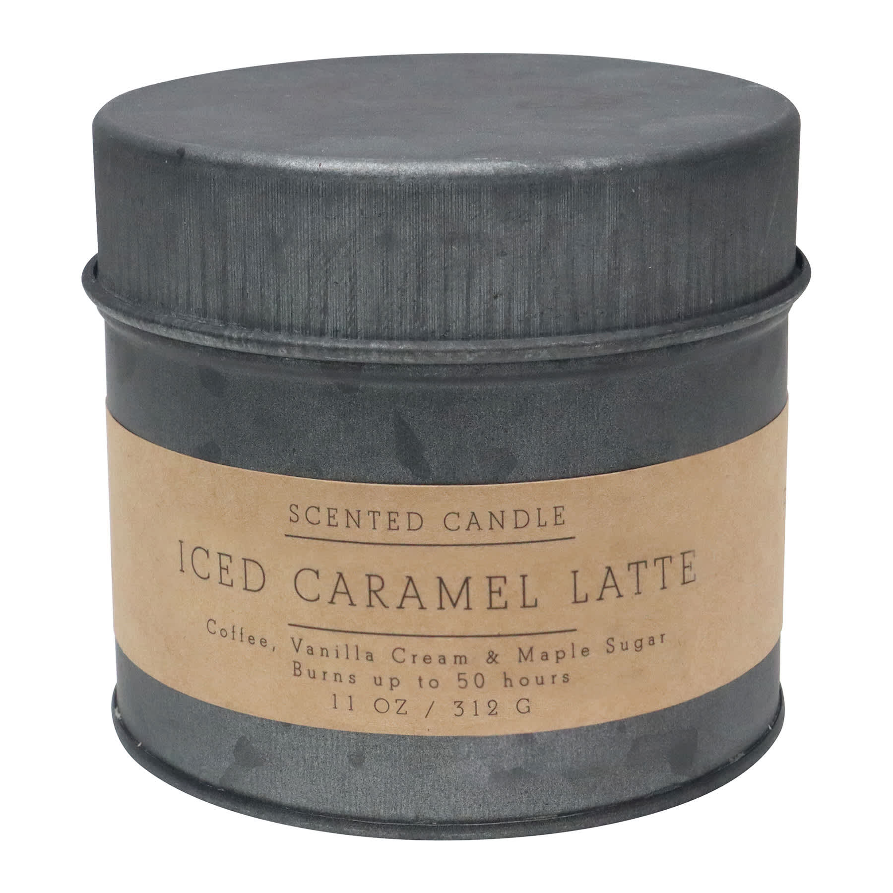 Honeybloom Iced Caramel Latte Scented Tin Candle, 11oz
