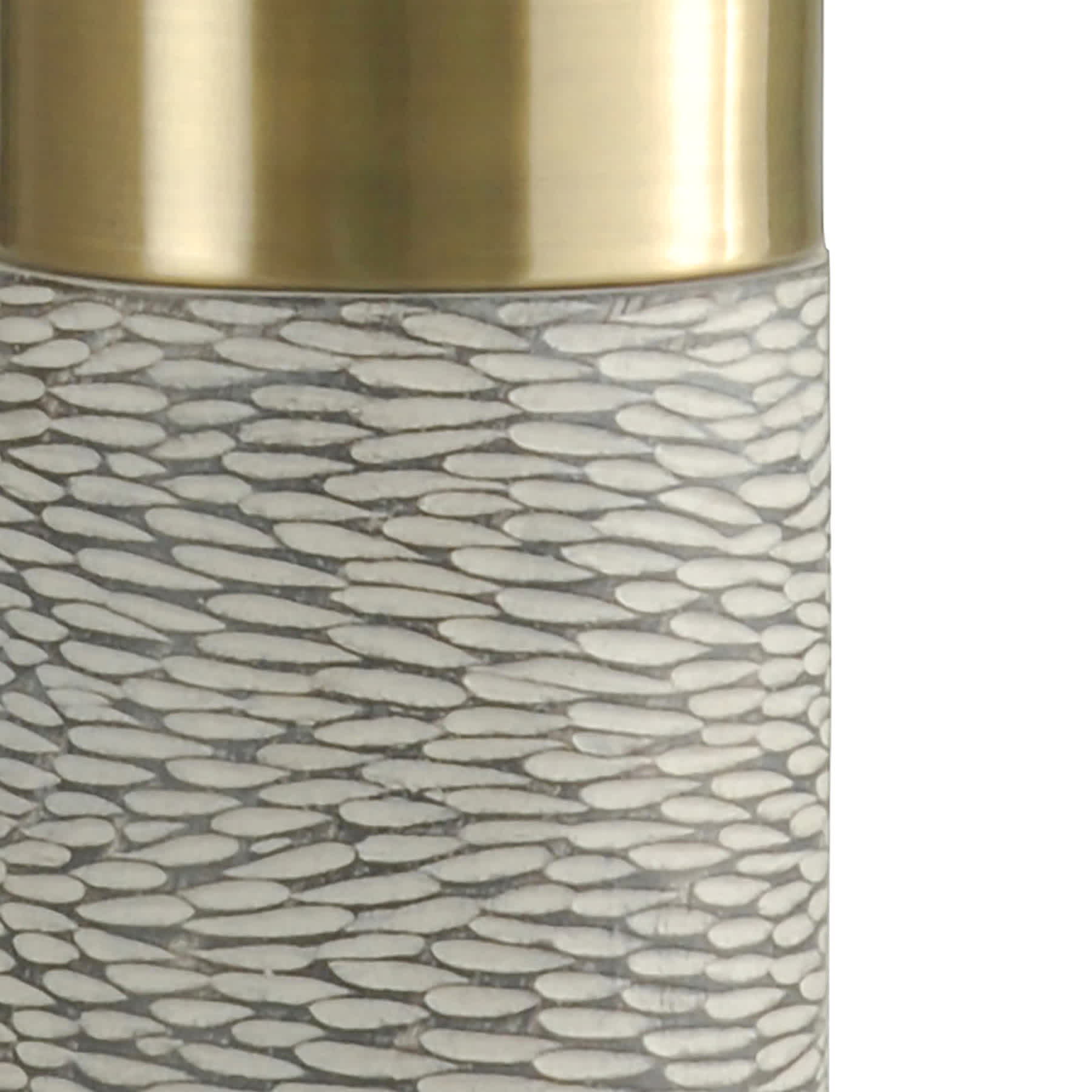 Found & Fable Grey Textured Medium Table Lamp Base, 18"