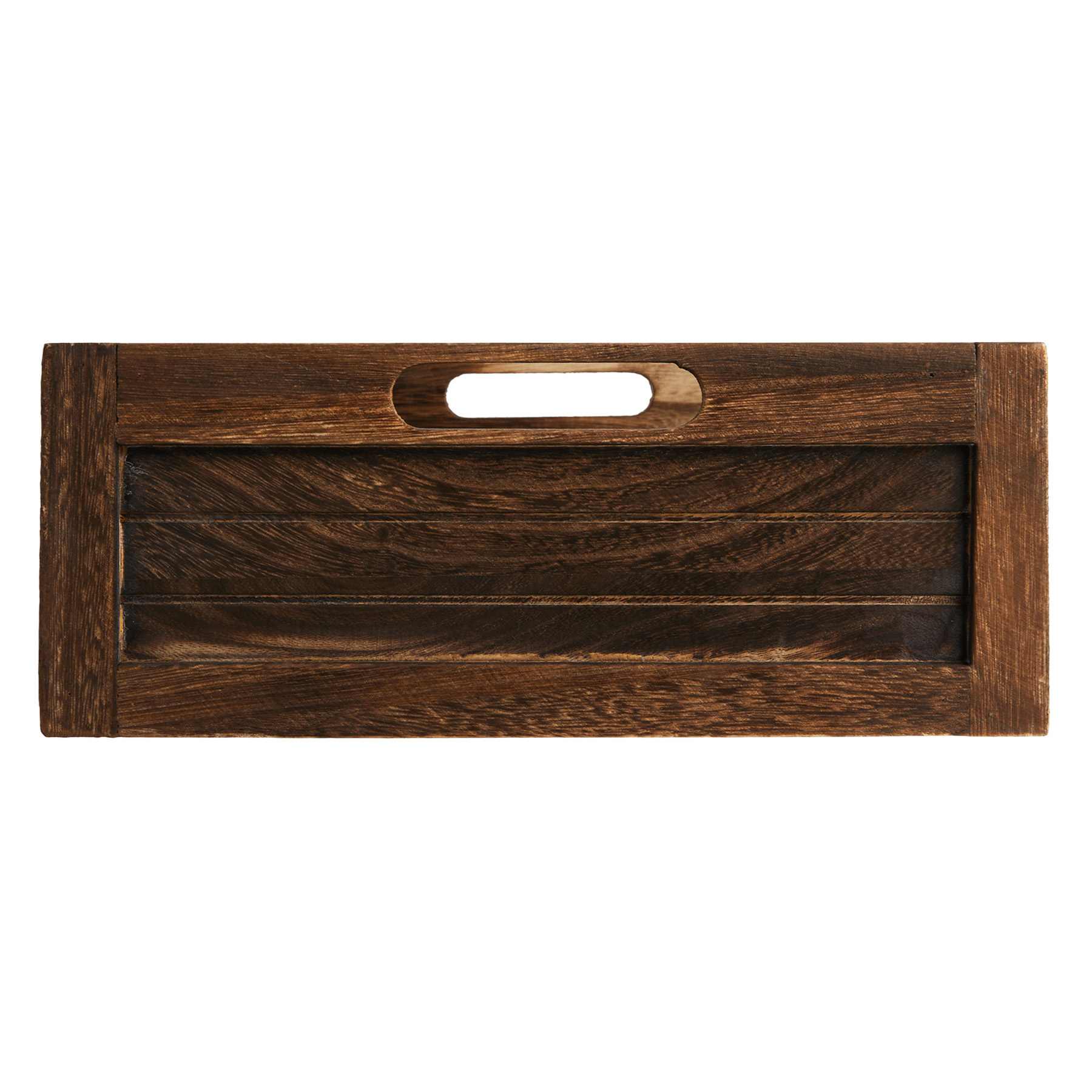 Brown Wooden Storage Crate, Medium