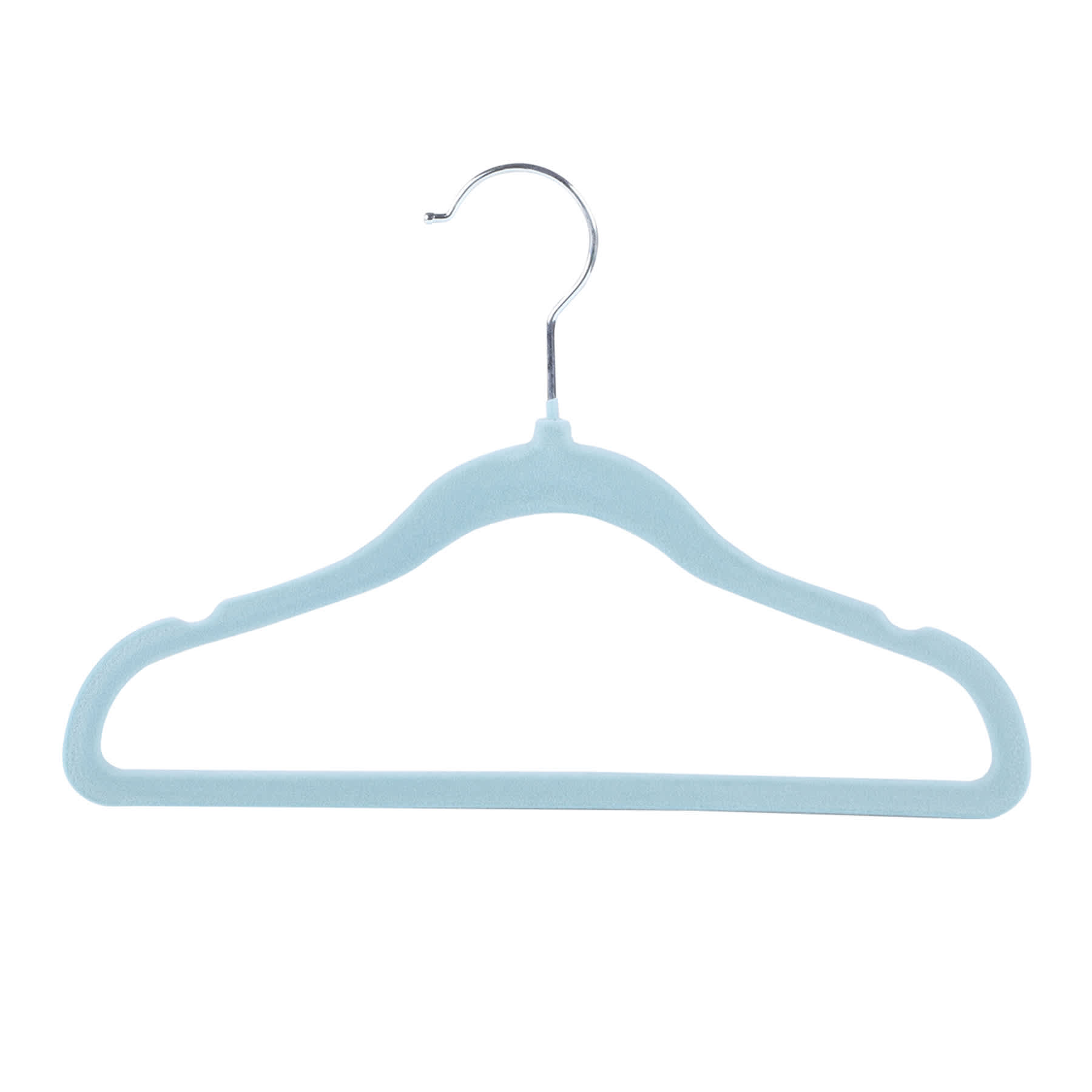 Tiny Dreamers 10-Piece Velvet Hanger, Cerulean