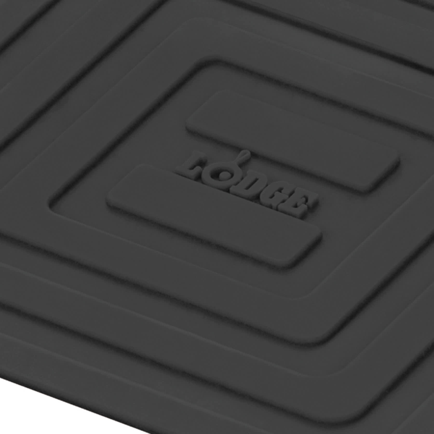 Lodge Black Silicone Square Pot Holder, 6"