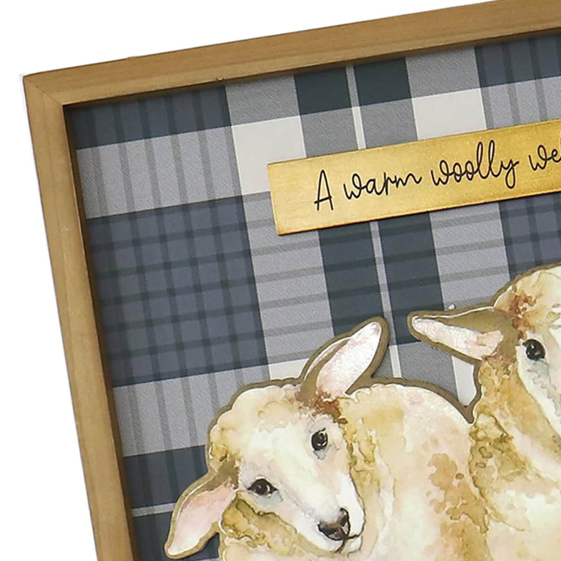 Honeybloom a Warm Wooly Welcome from All of Us Wall Art, 24x18