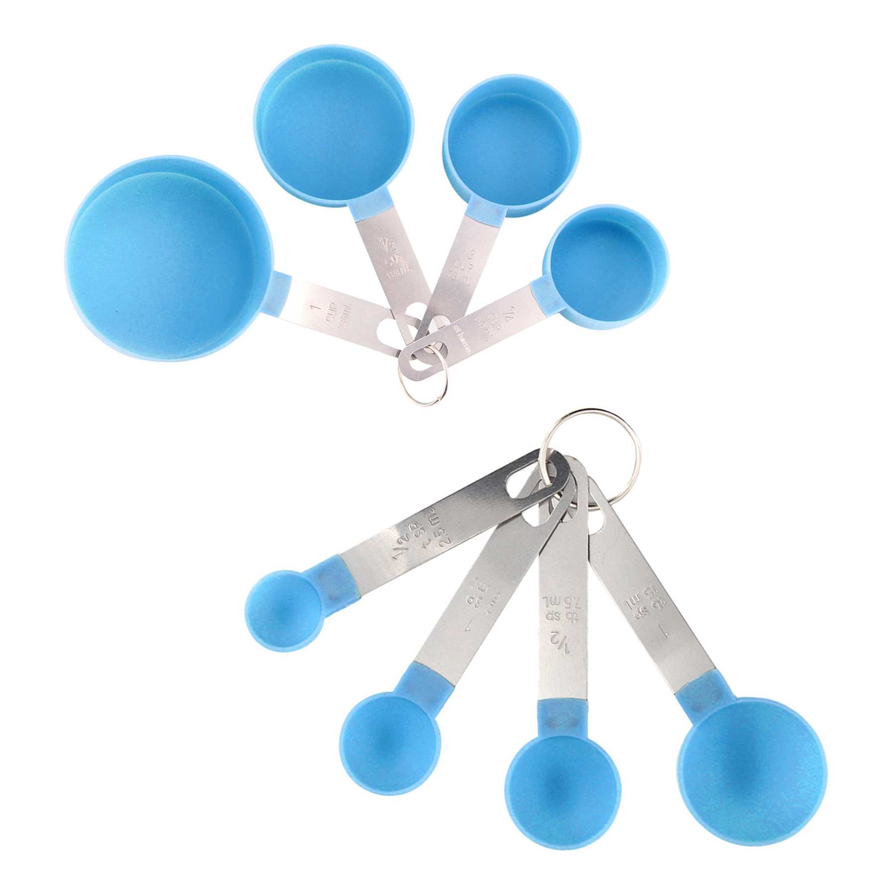 8-Piece Measuring Cup & Spoon Set, Blue