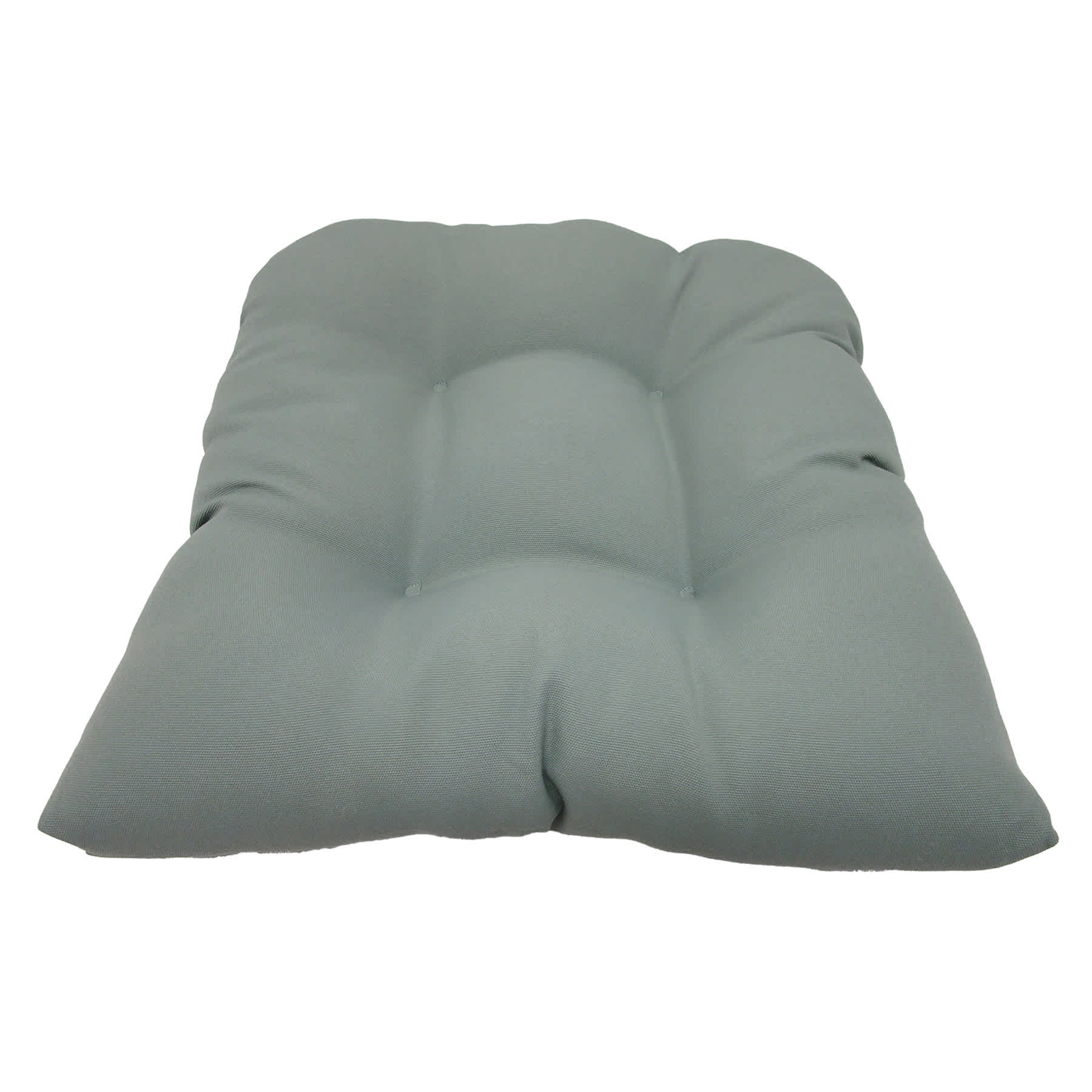 Sage Canvas Outdoor Wicker Seat Cushion