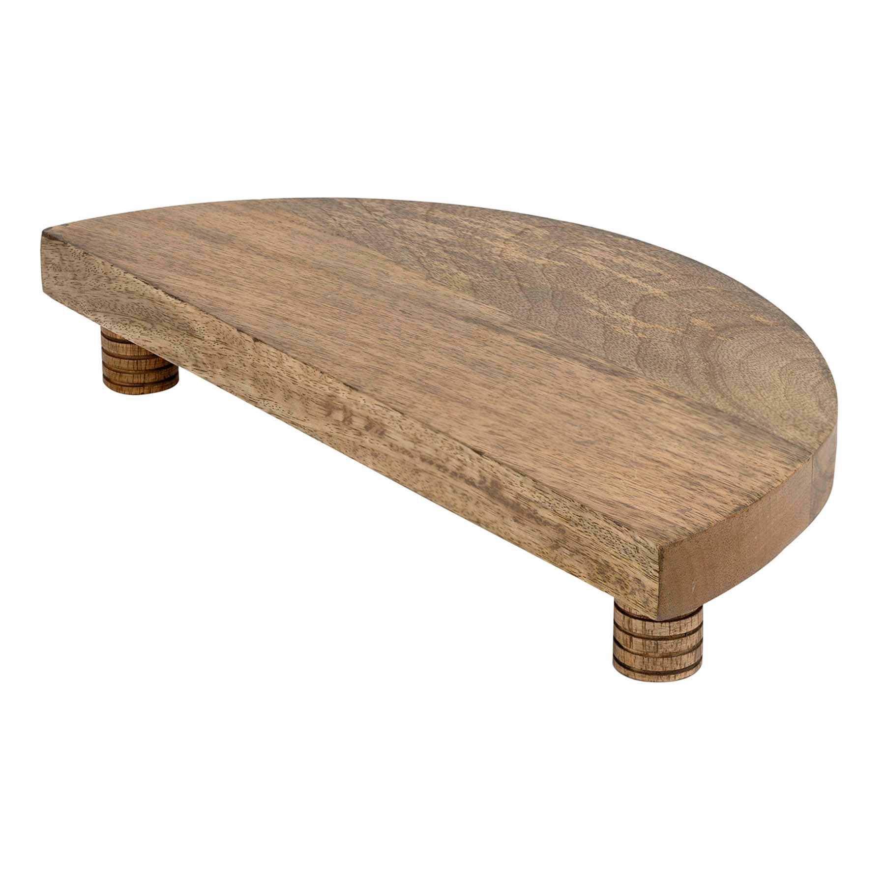 Natural Wooden Half Circle Riser, 14"