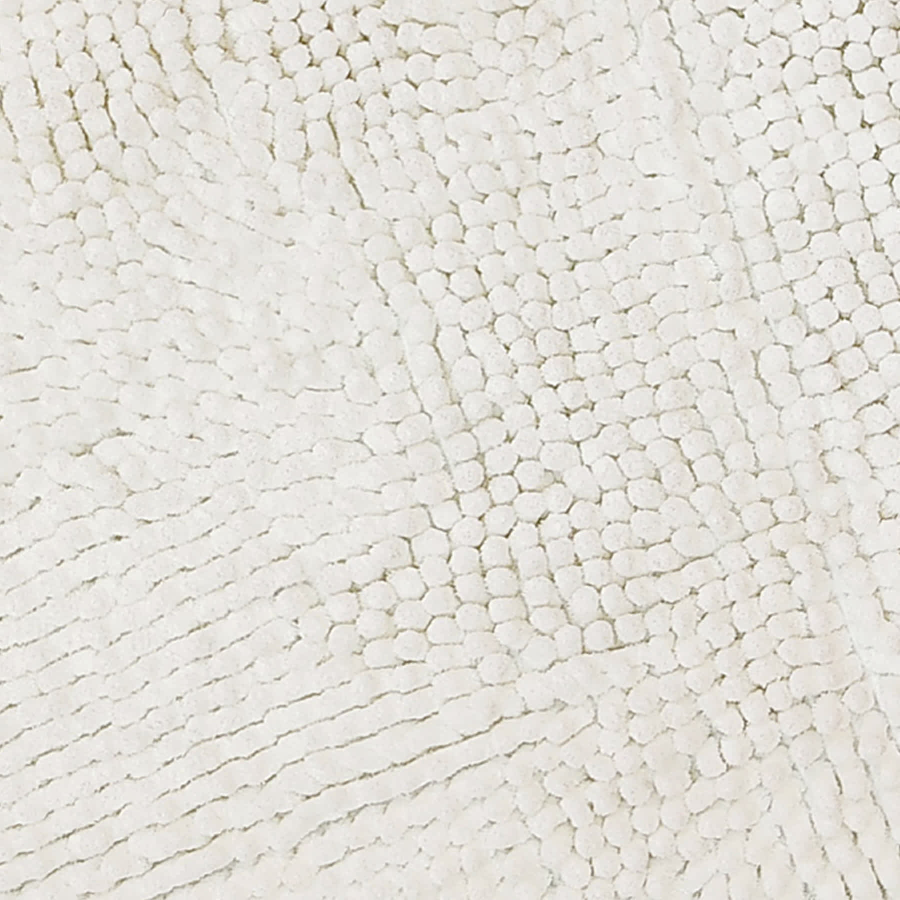 Essential Noodle White Bath Rug, 20x34
