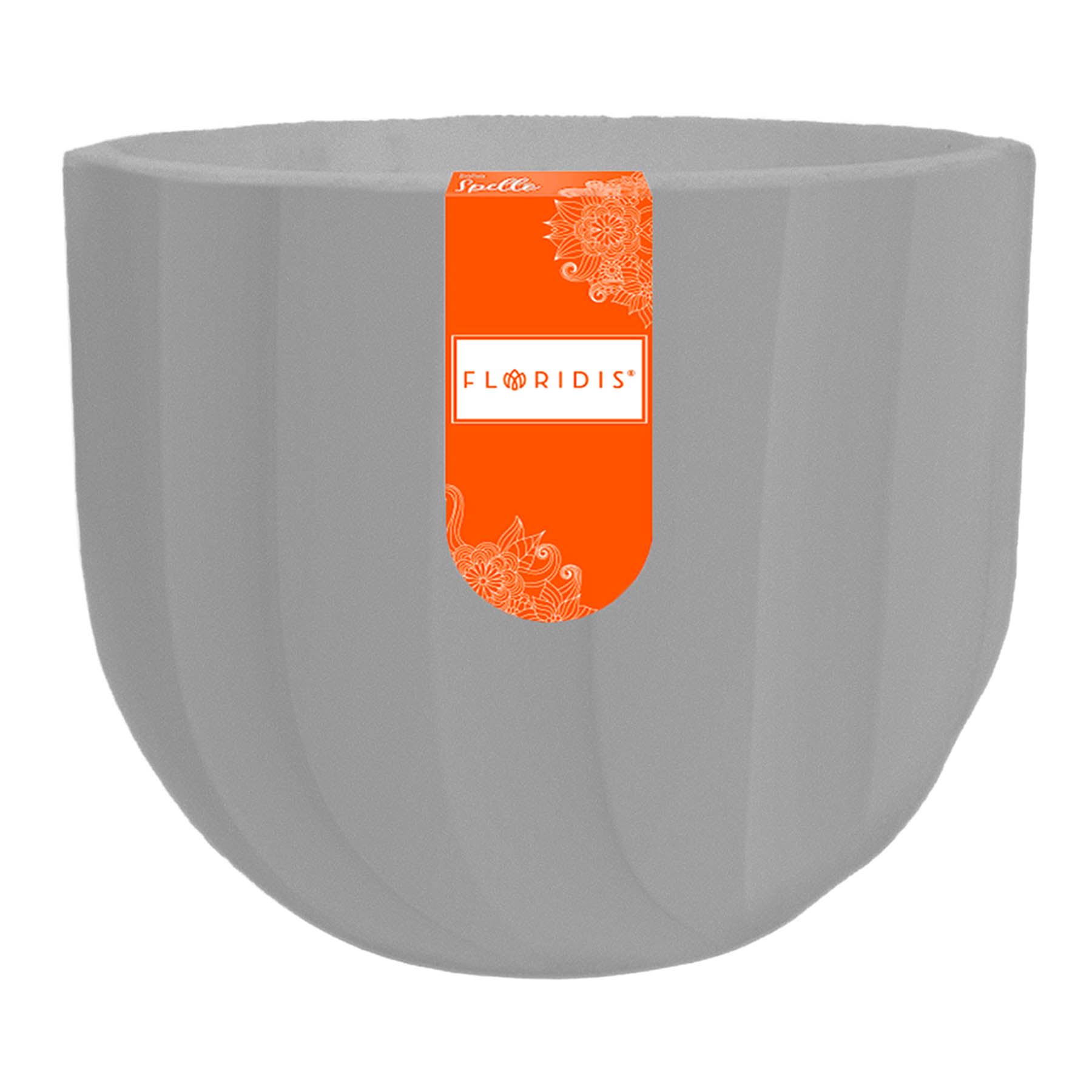 Cement Spello Ondulato Planter, 6"