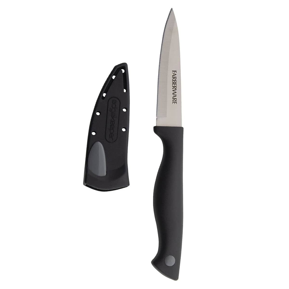 Farberware Edgekeeper Black Paring Knife, 3.5"