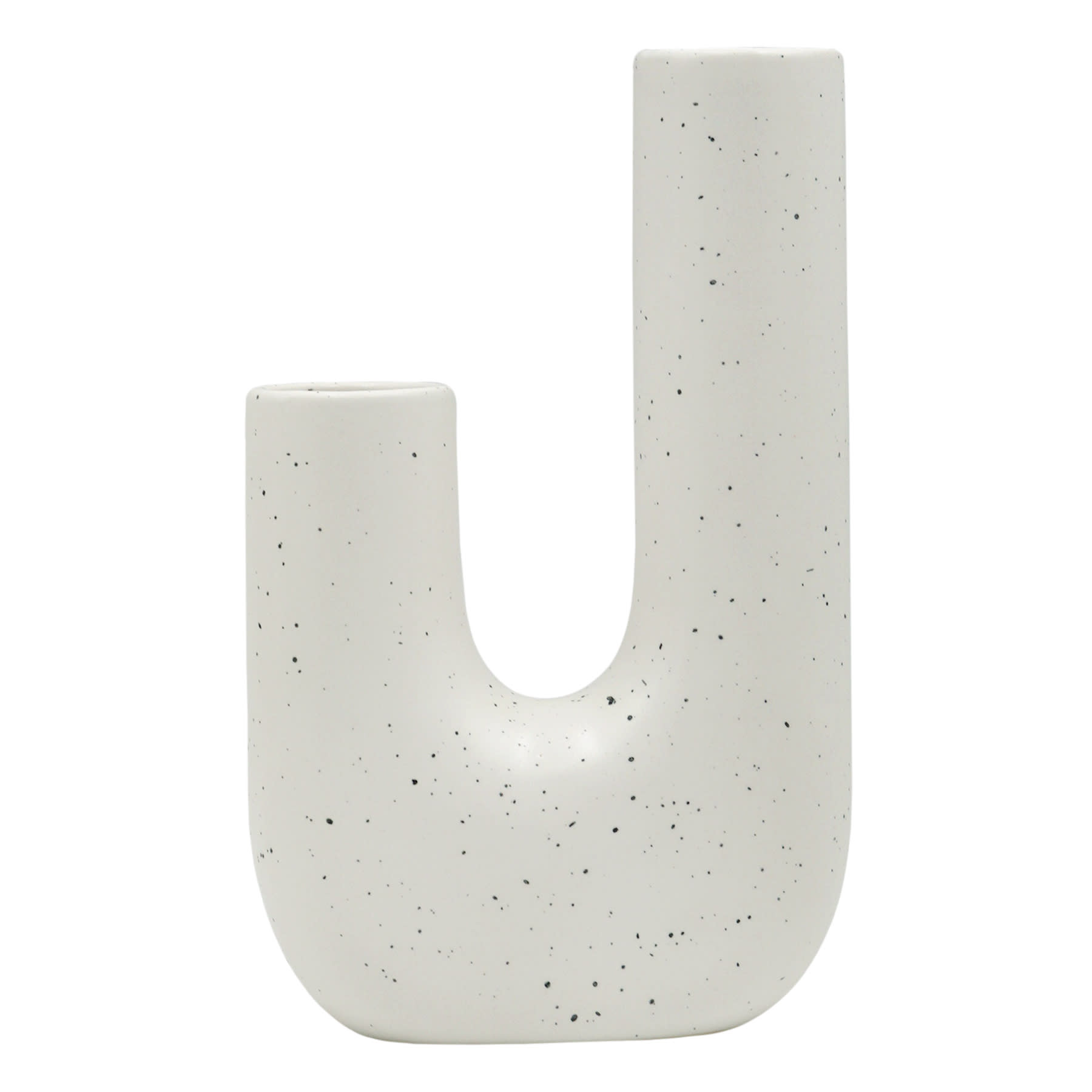 Crosby St. Grey Speckled Ceramic Vase, 9"