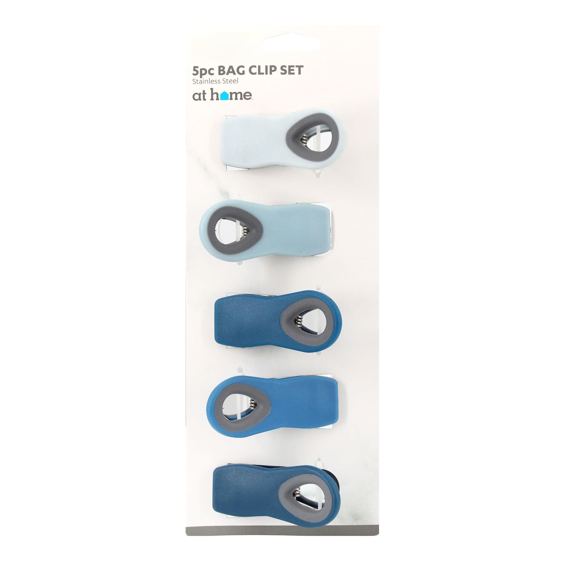 5-Piece Magnetic Bag Clip Set, Blue