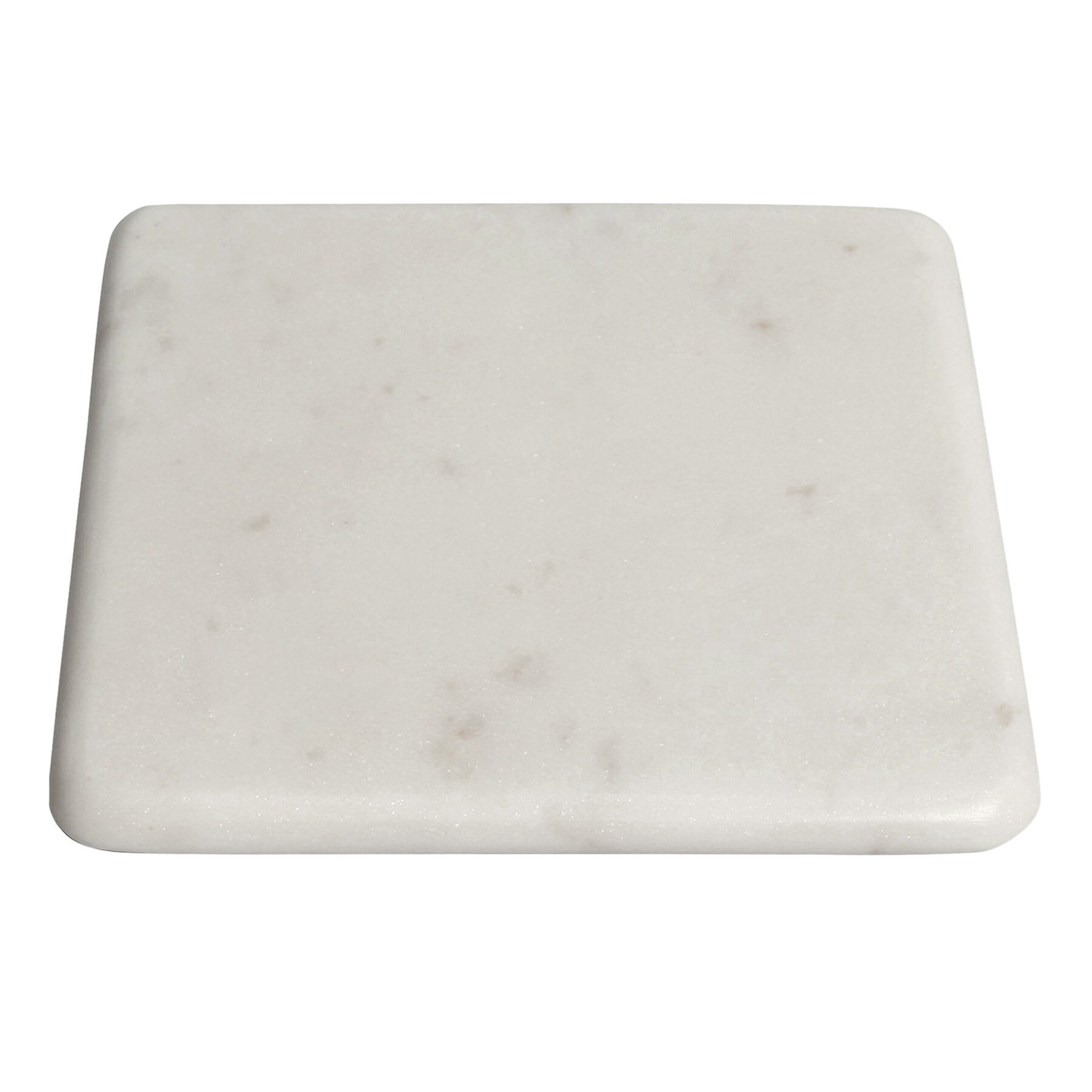 White Marbled Square Serving Board