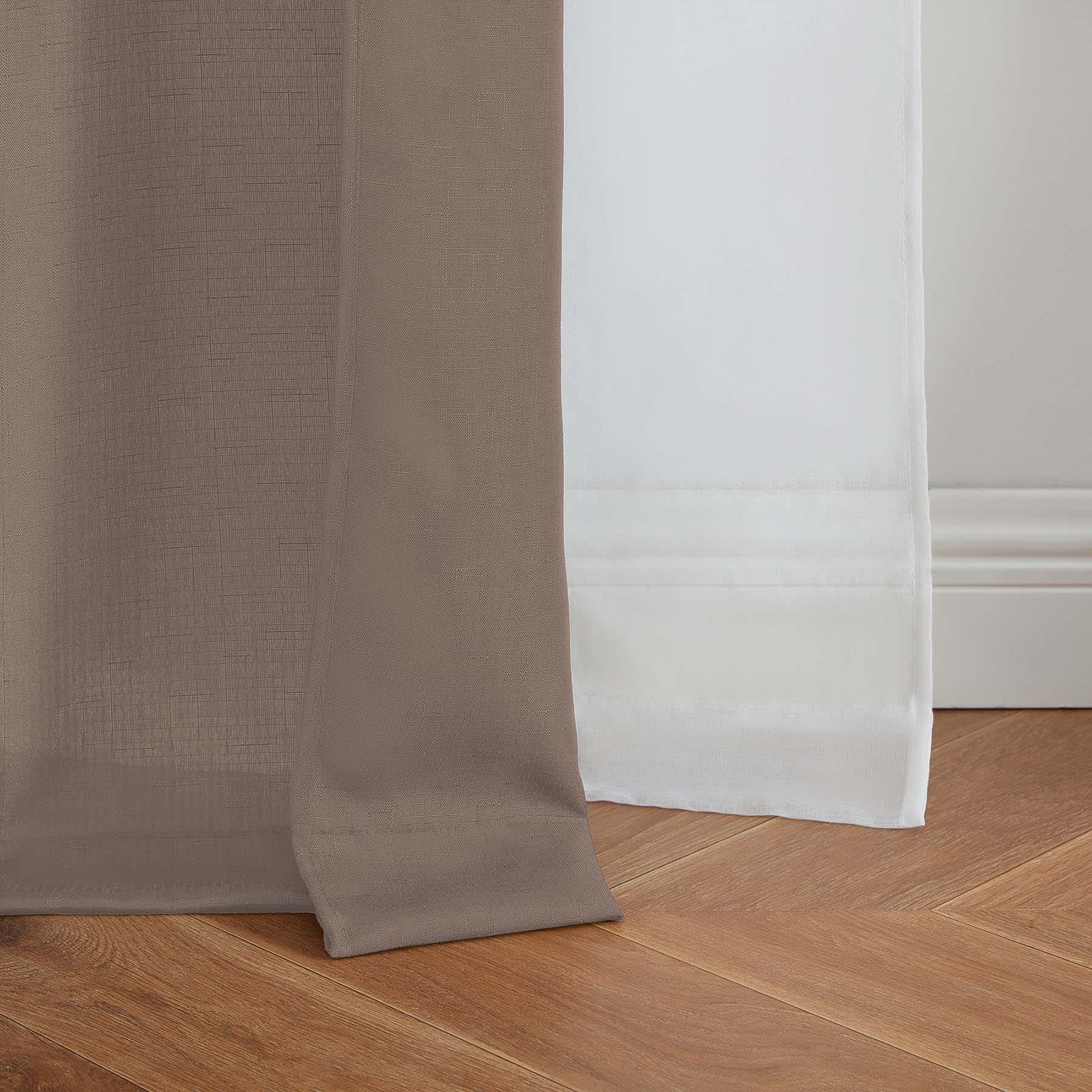 4-Pack Ryder & Kelso Taupe Light Filtering Curtain Panels, 84"