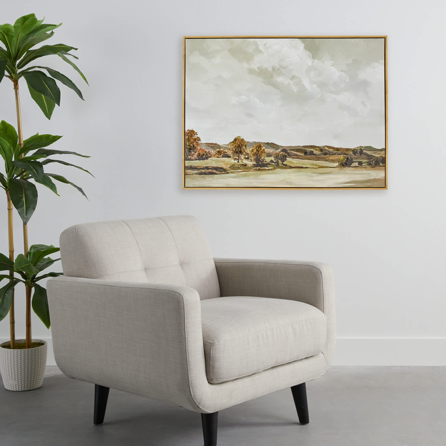 Honeybloom Framed Landscape Canvas Wall Art, 40x30