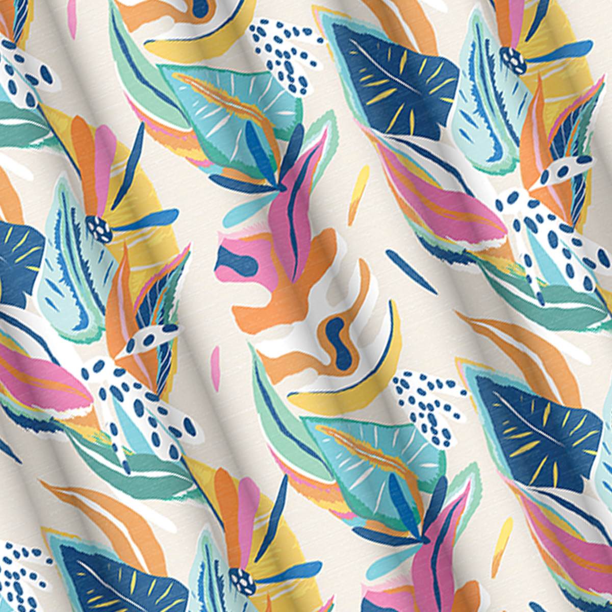 13-Piece Vibrant Tropics Shower Curtain Set, 70x72