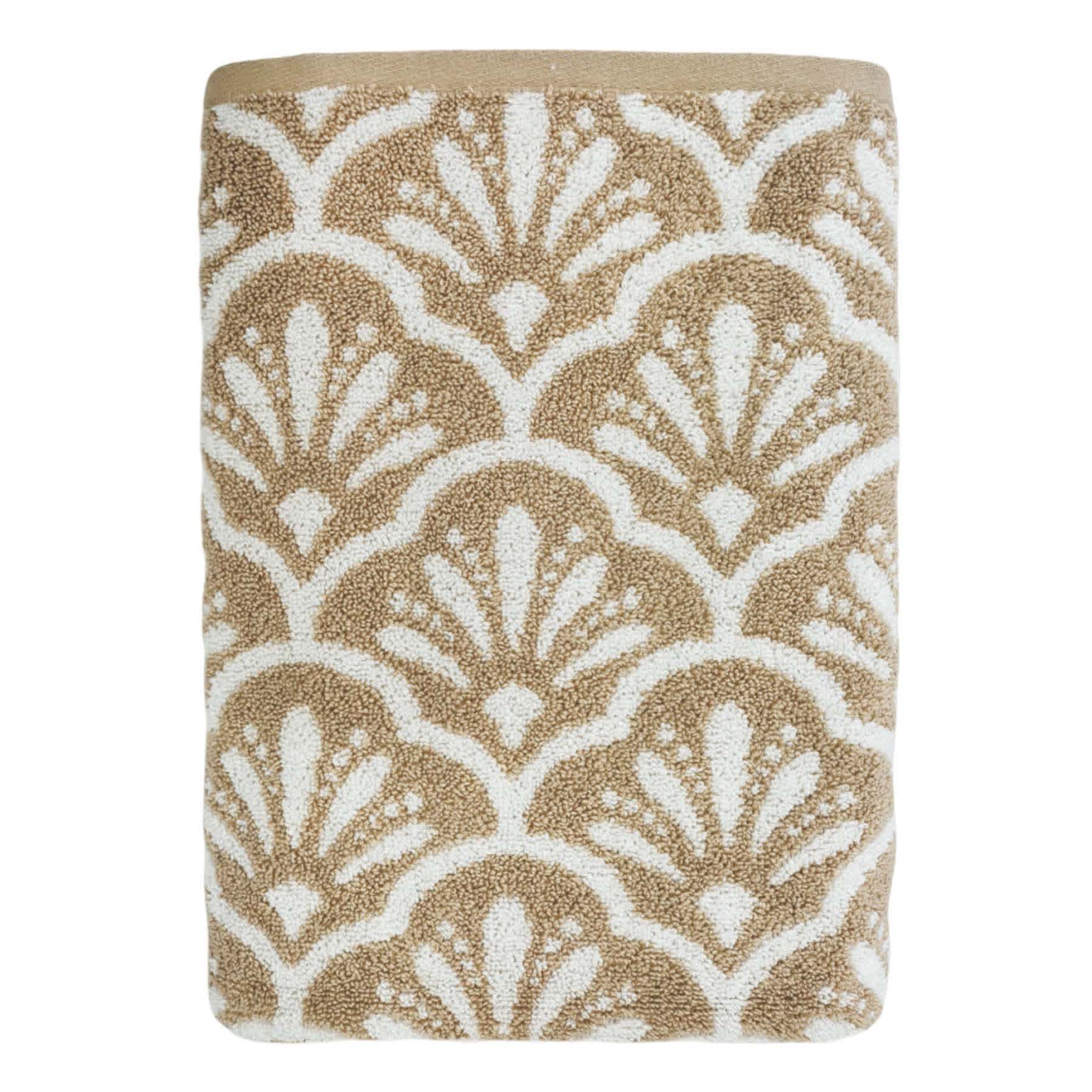 Providence Luxury Sesame Jacquard Bath Towel, 33x56