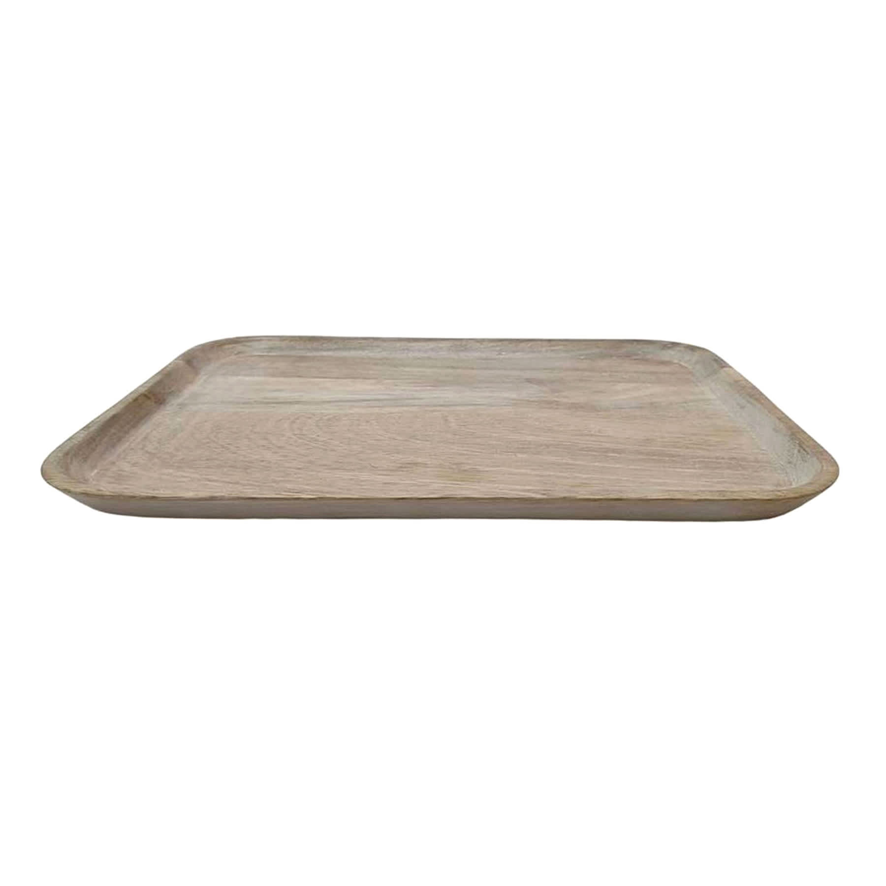 White Wooden Decorative Tray, Medium