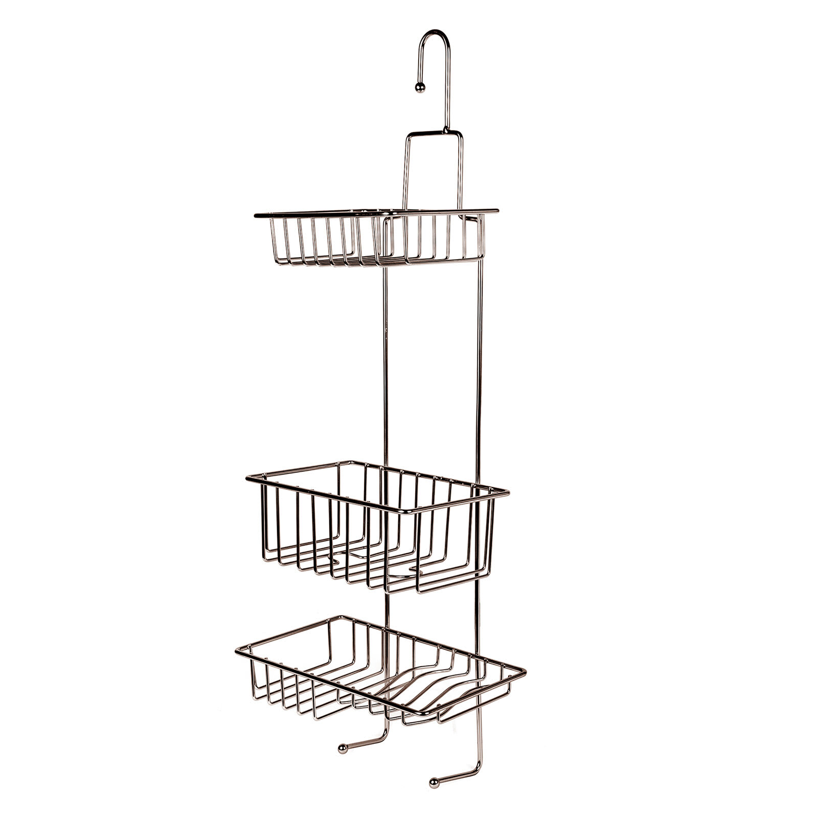 Silver Metal Shower Caddy, 26"