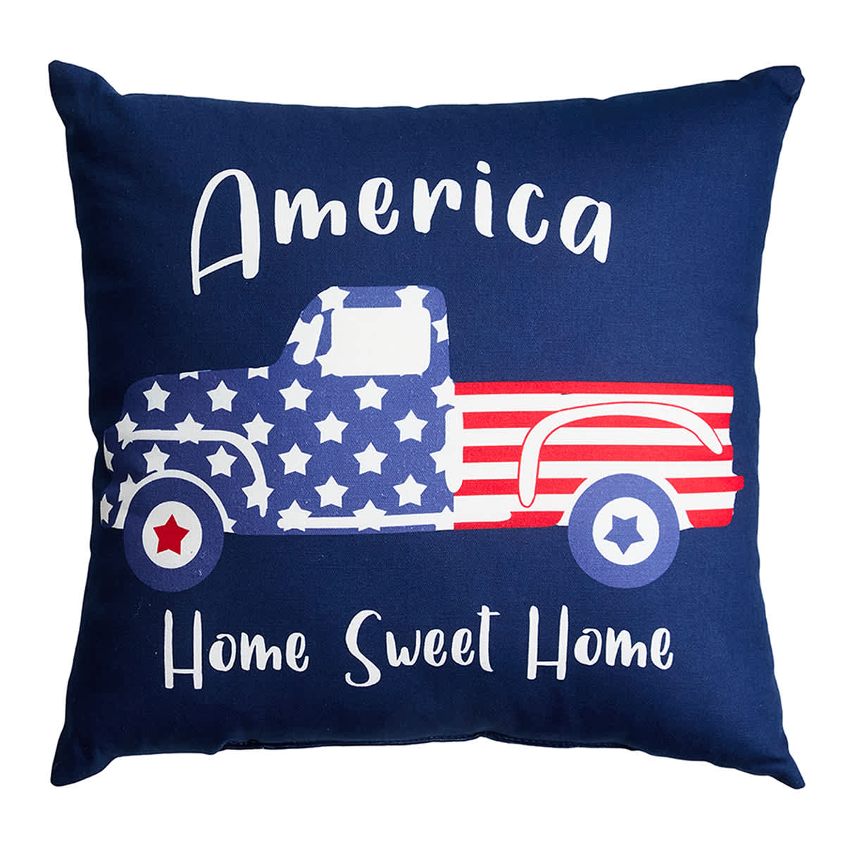 Sunny Club Patriotic USA Truck Pillow, 16"