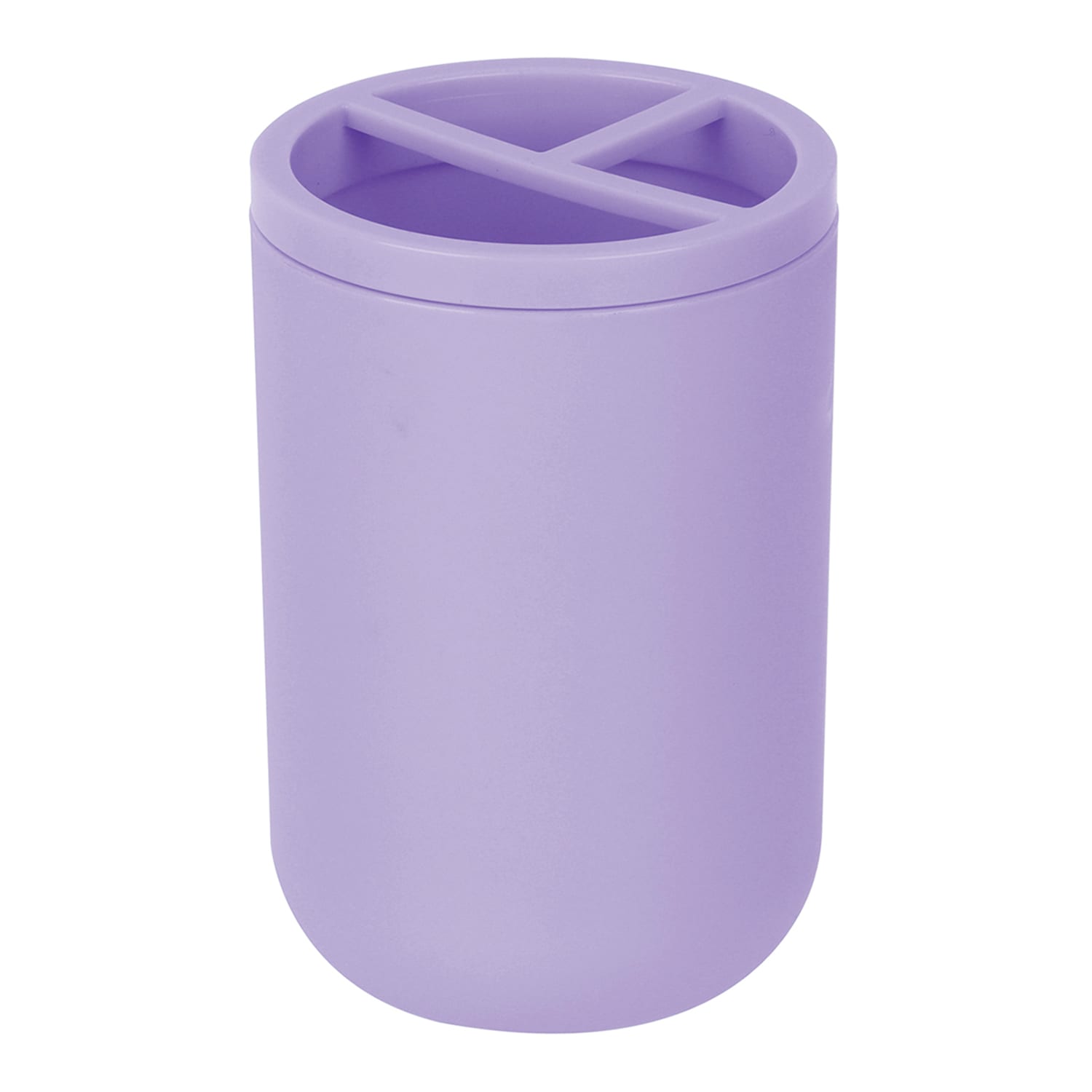 Tiny Dreamers Purple Plastic Toothbrush Holder, 4.4"