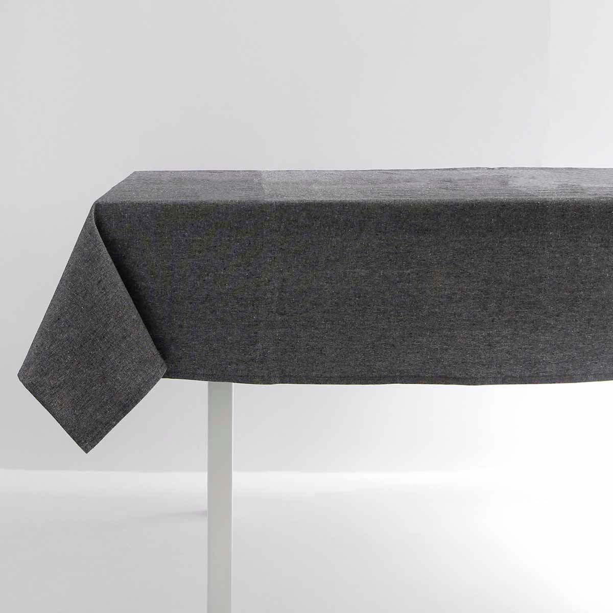 Black & Grey Mix 100% Cotton Tablecloth, 60x104