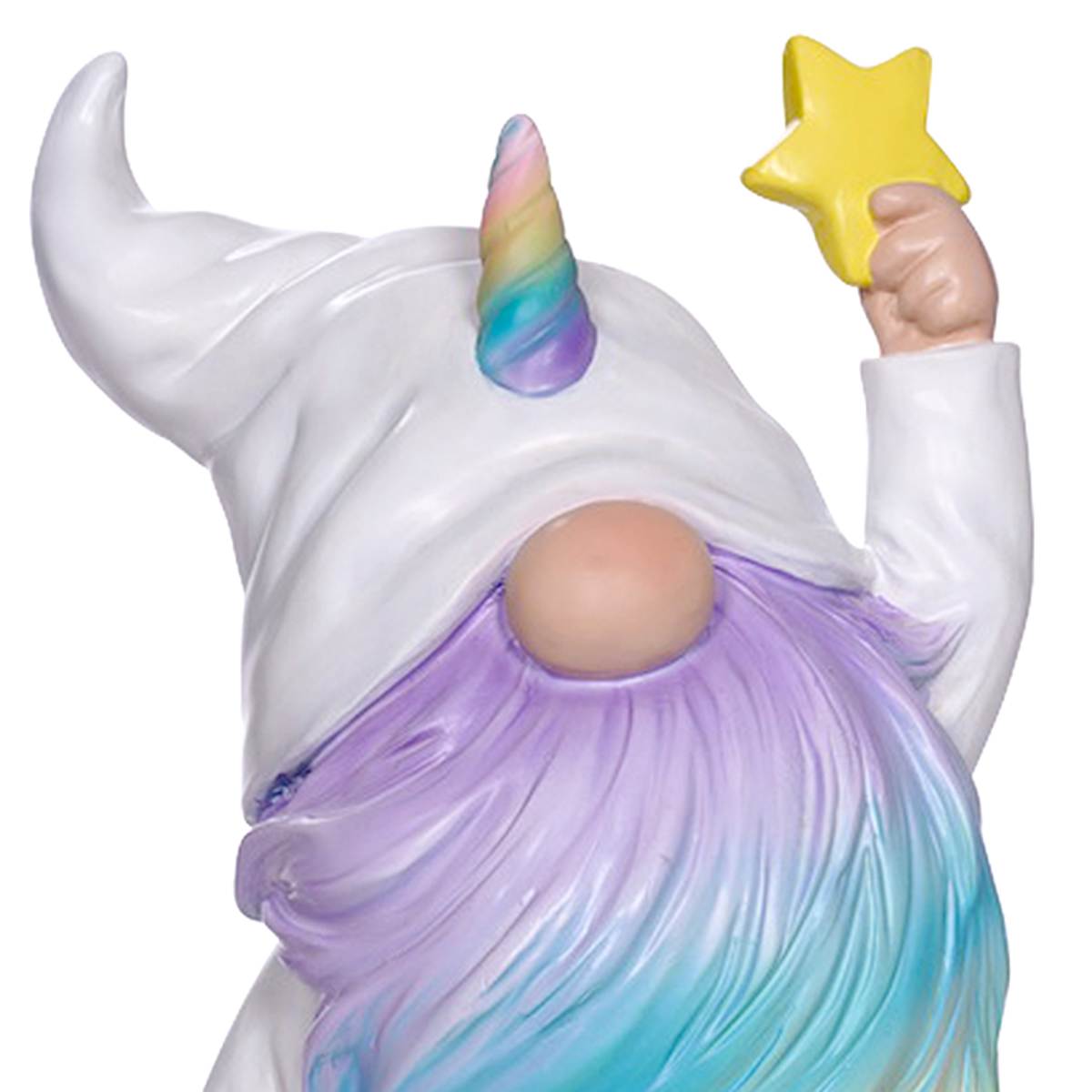 Rainbow Gnome Outdoor Garden Statue, 10"