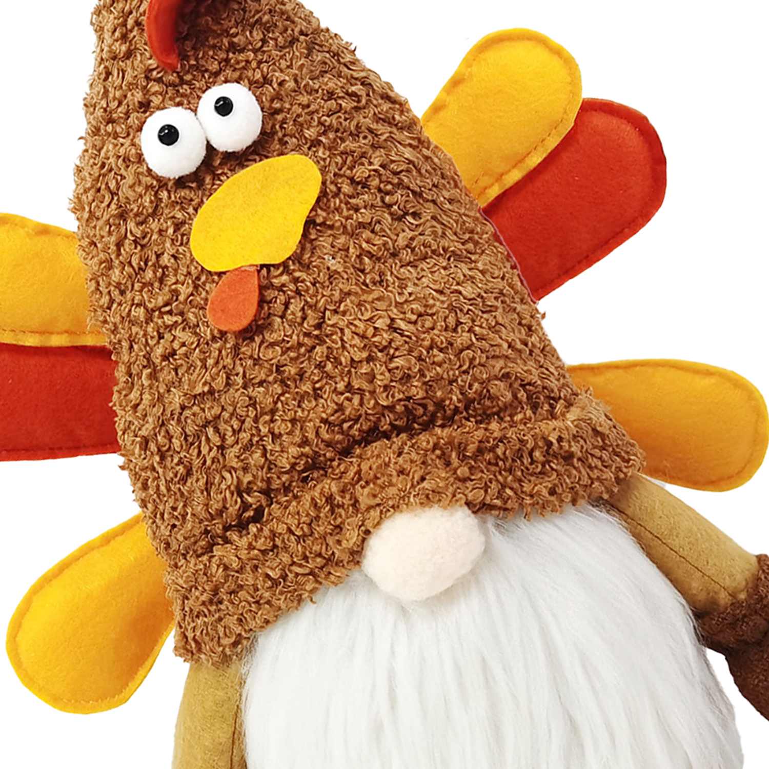 Homespun Harvest Fabric Turkey Gnome, 14"