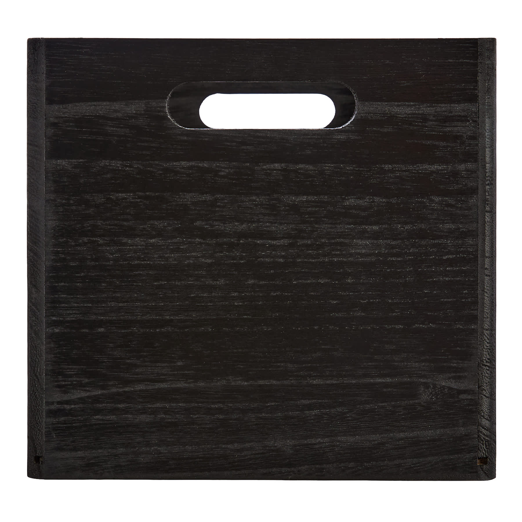 Black Wooden Storage Basket Set, Small