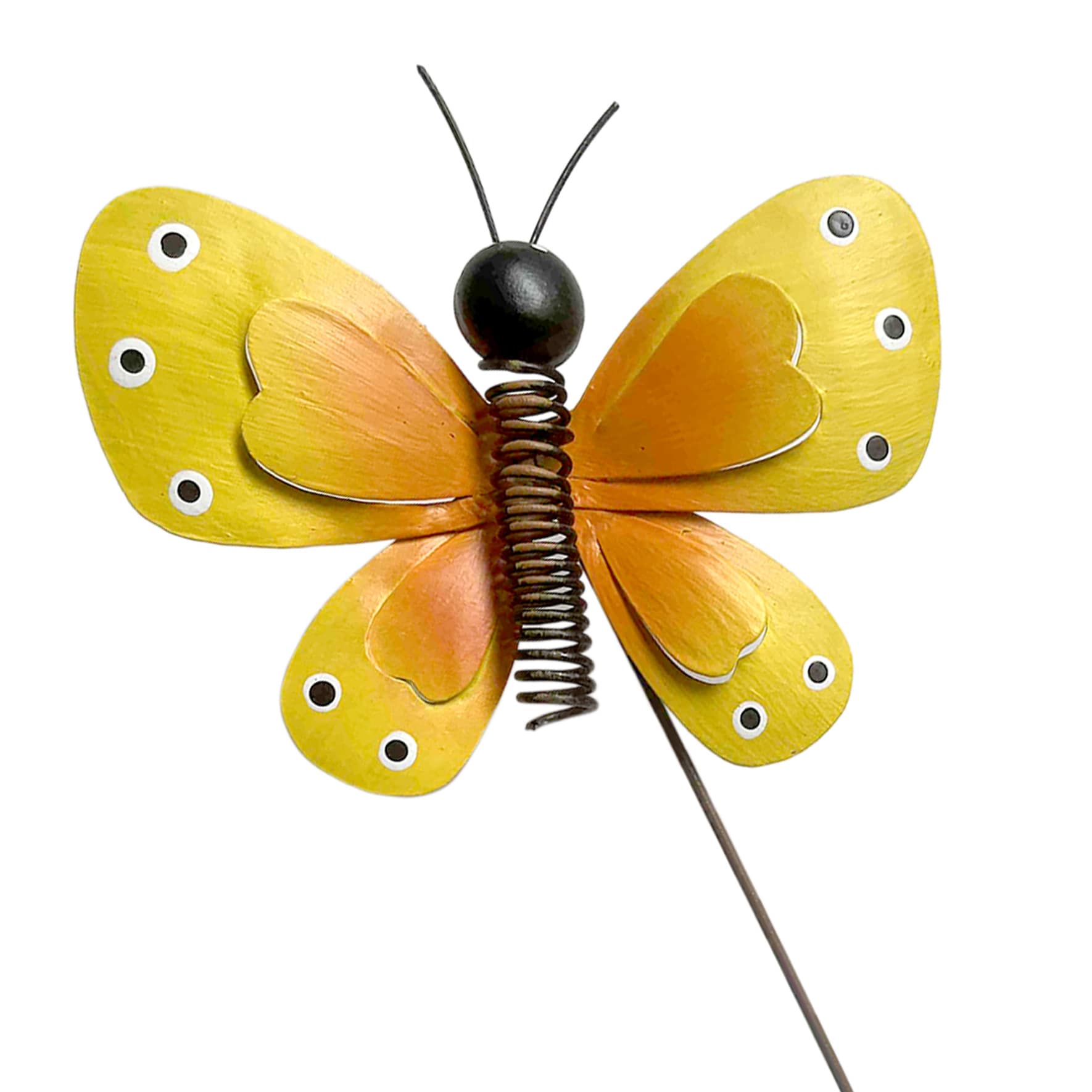 Orange Butterfly Yard Pick, 5.5"