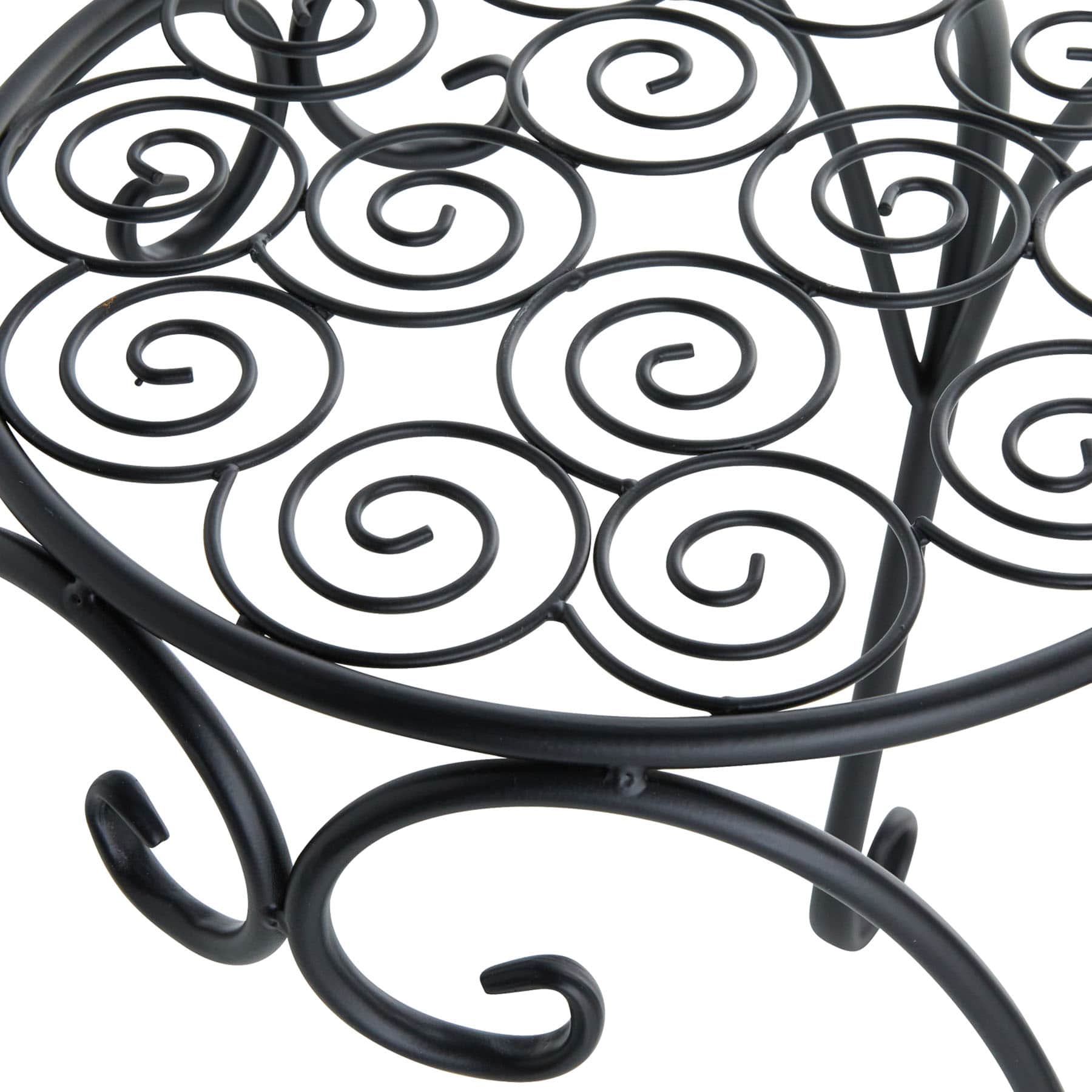 Black Metal Plant Stand, Large