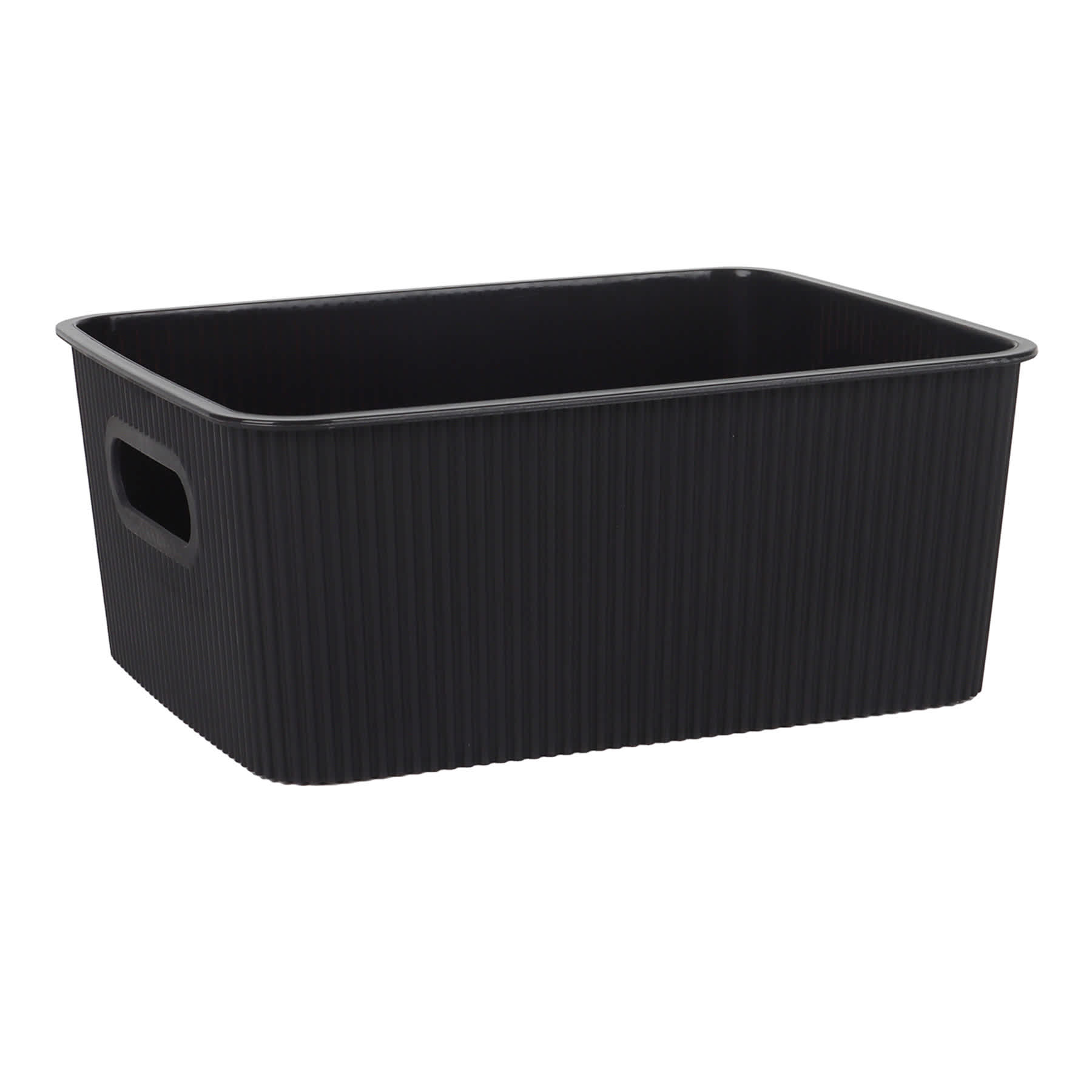 Doric Black Storage Basket, Small