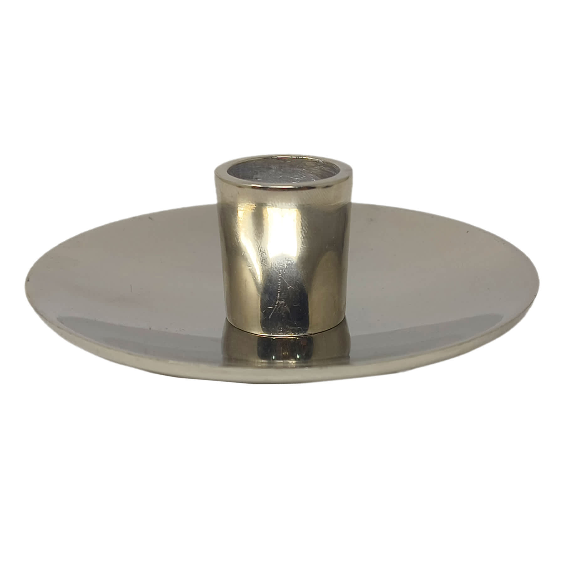 Silver Plate Taper Candle Holder, 4"