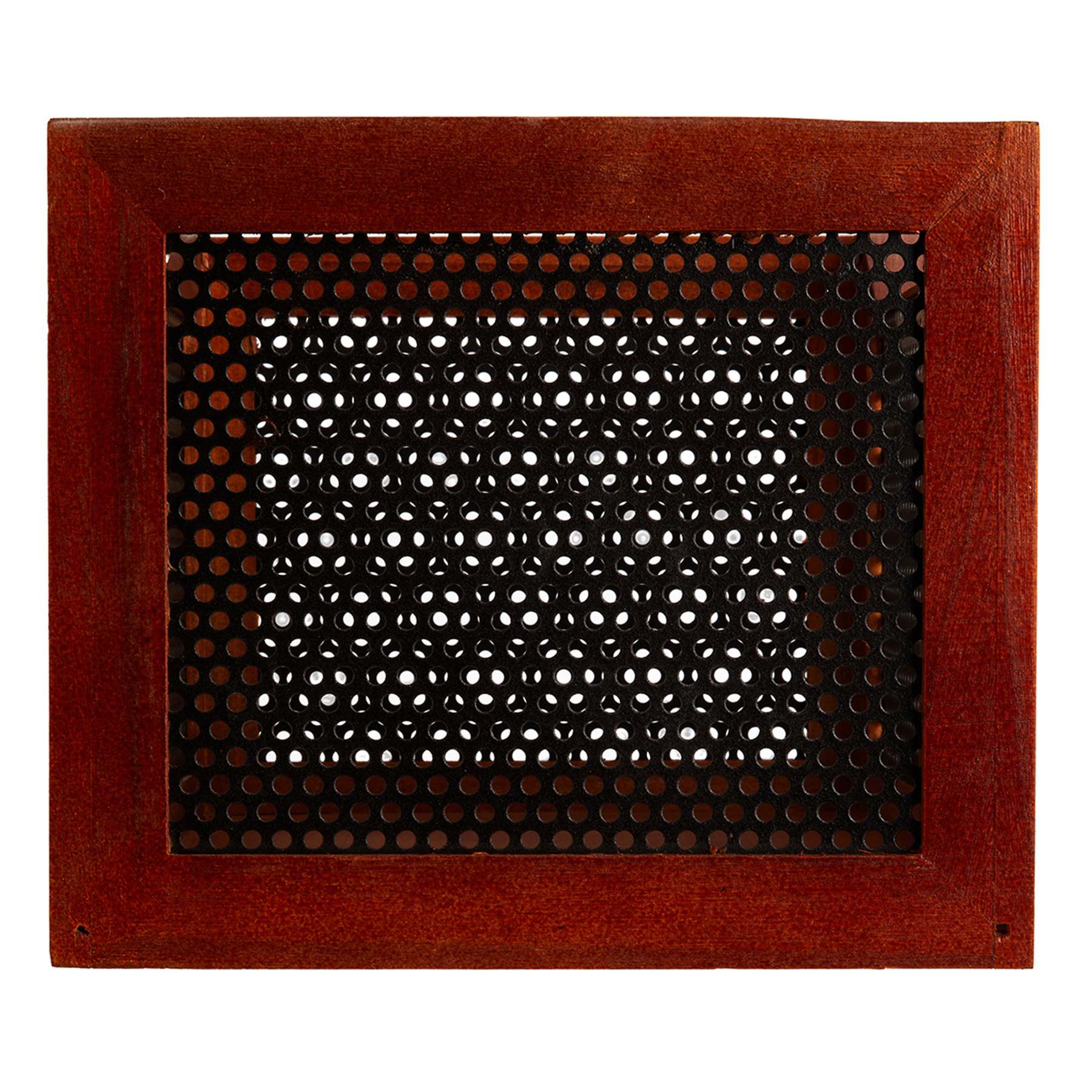Wood & Metal Rectangle Storage Basket, Large