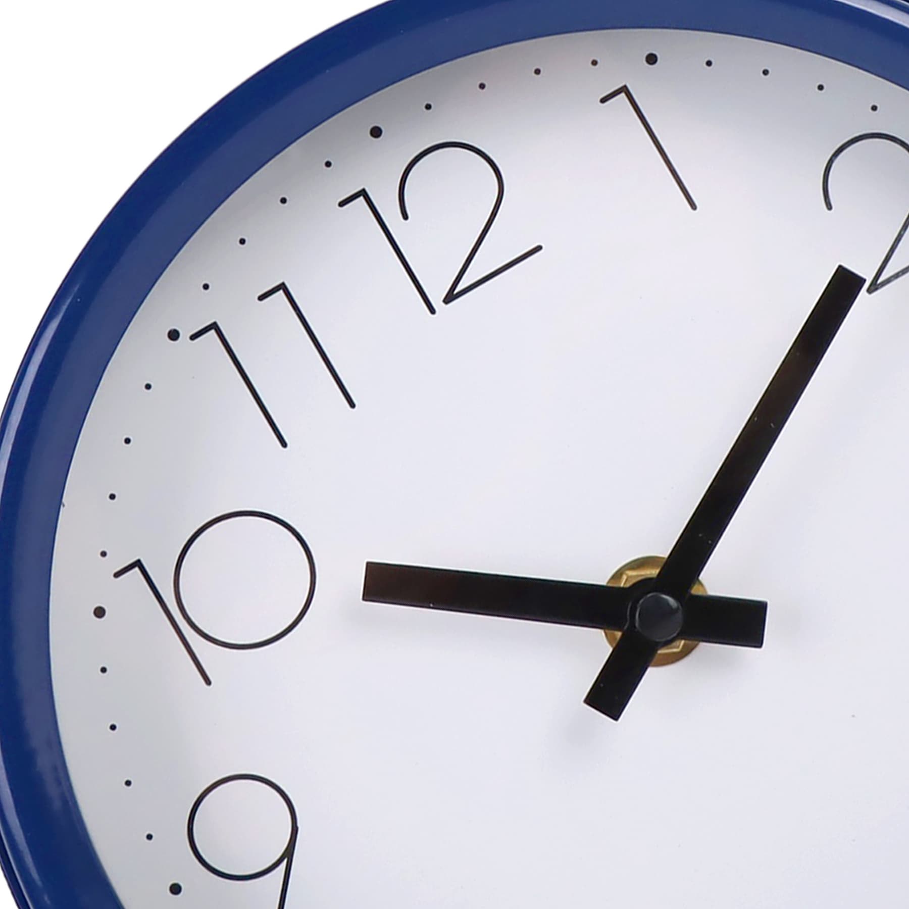 Tiny Dreamers Blue Metal Round Clock, 7x9