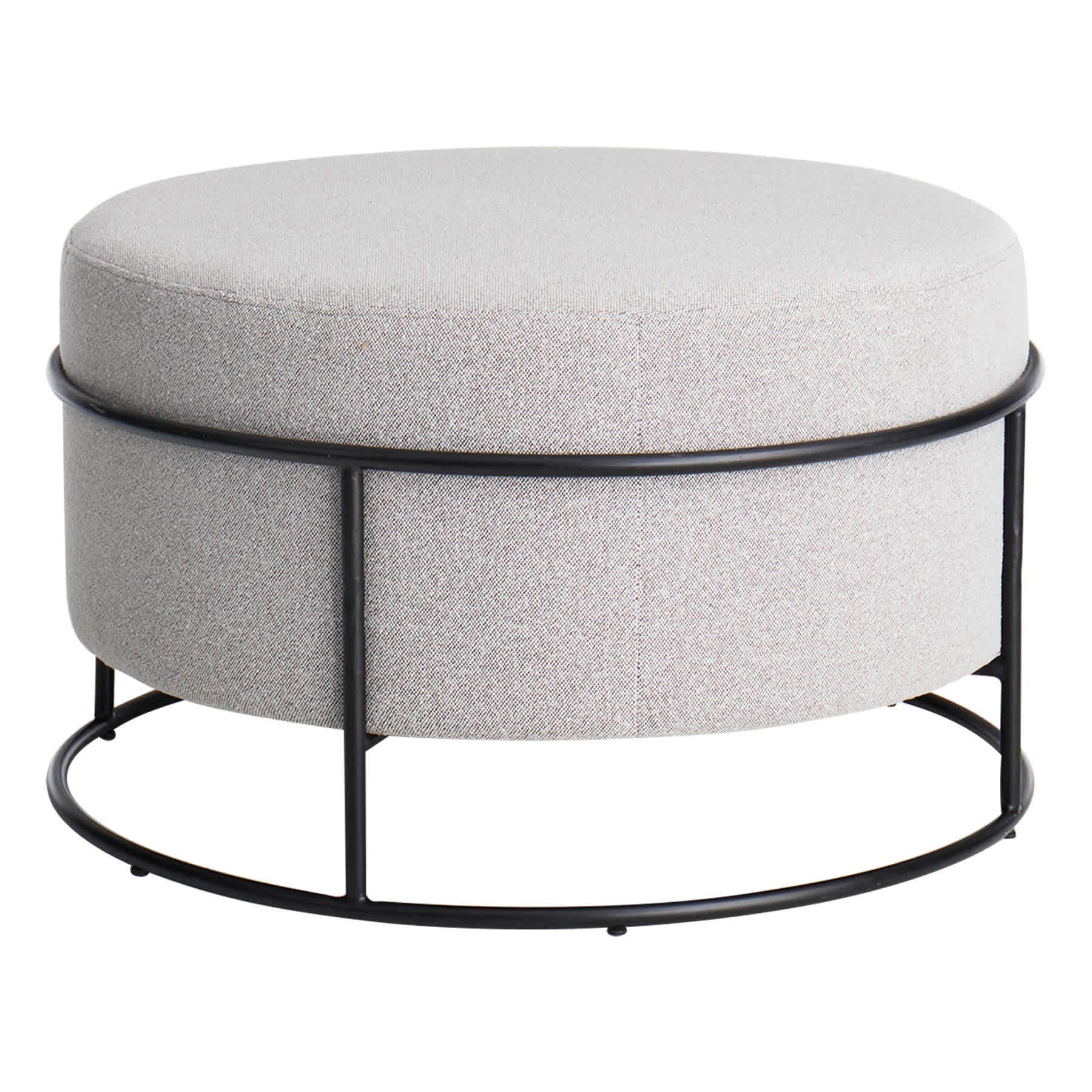 Crosby St. Maddox Ottoman, Grey