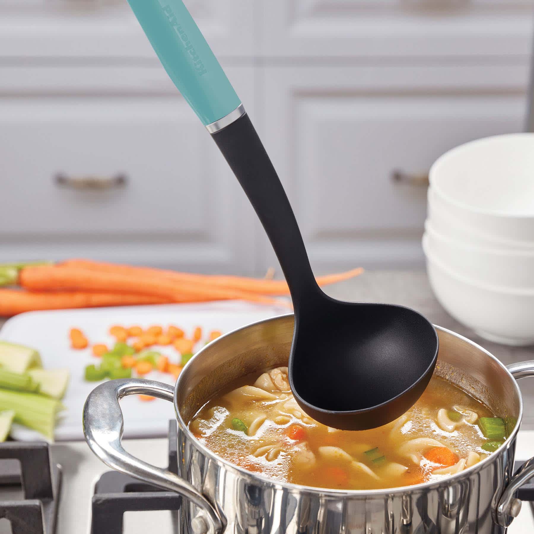 KitchenAid Classic Nylon Ladle, Aqua Sky