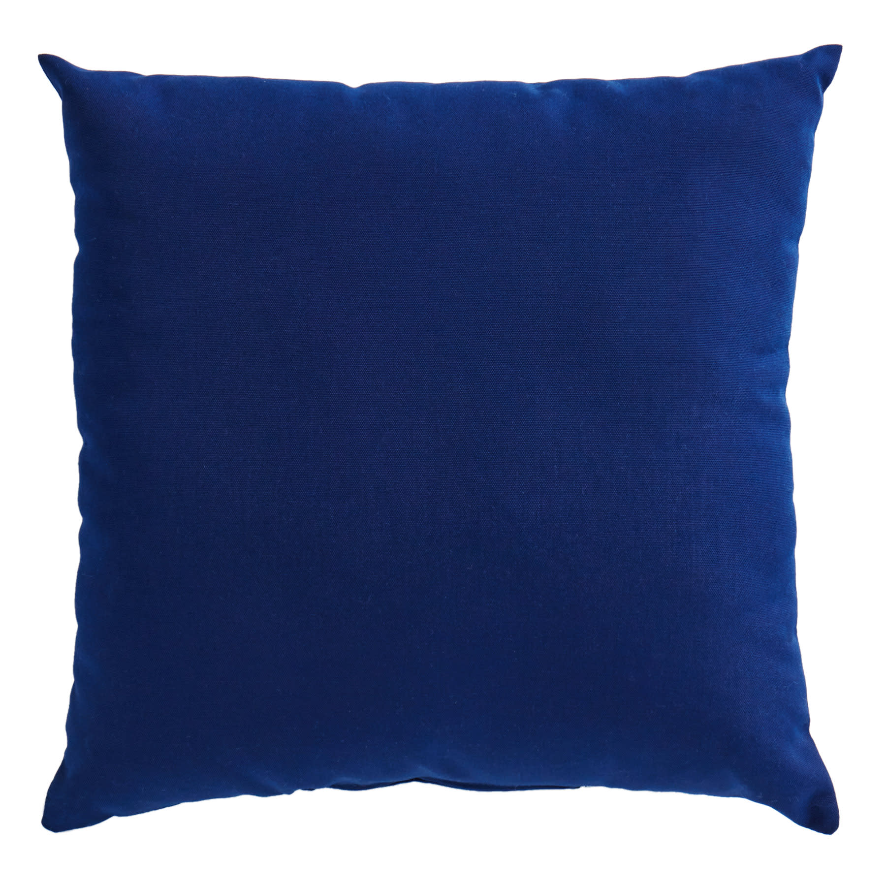 Navy Blue Canvas Oversized Square Outdoor Throw Pillow, 20"