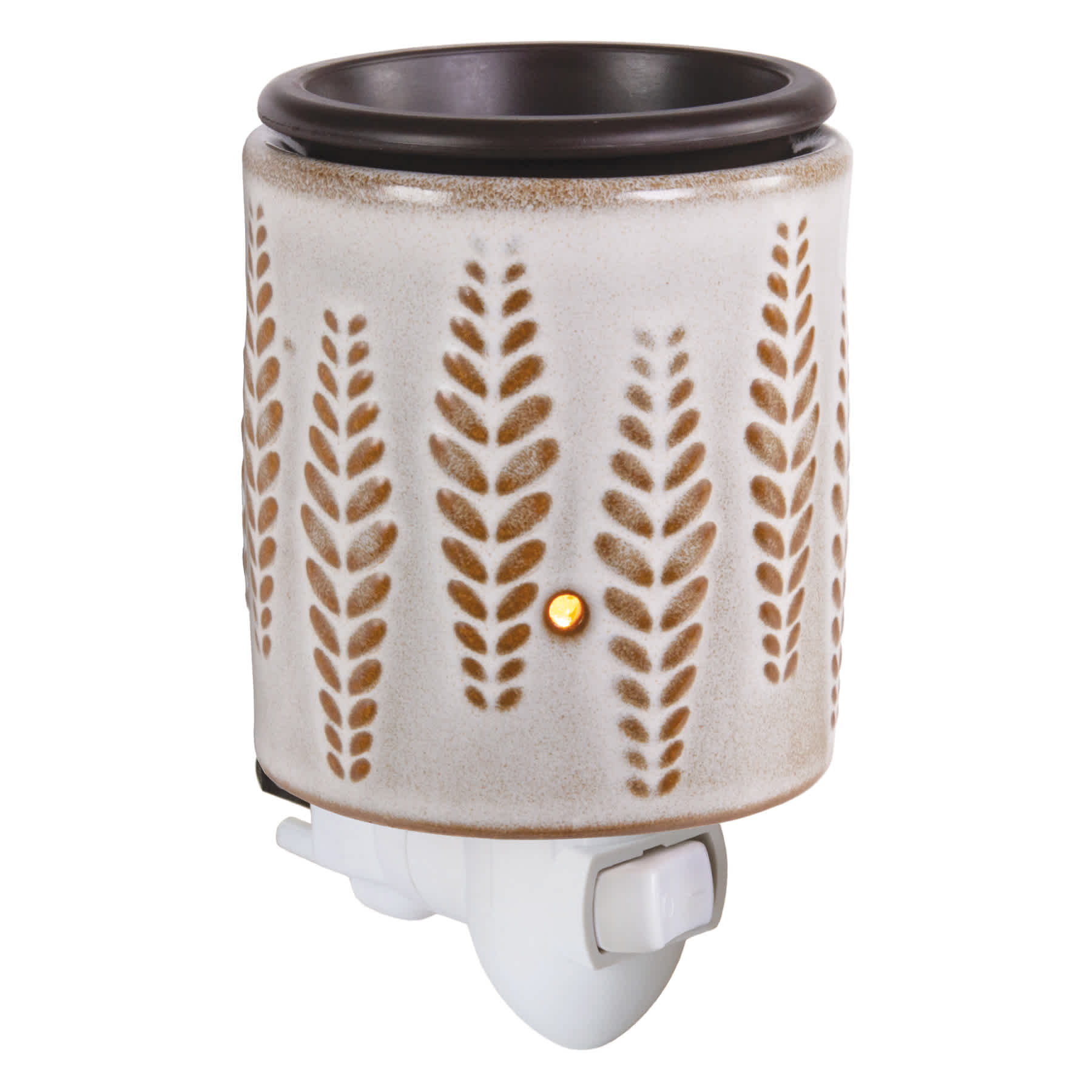 Wheat Ivory Flip Dish Plug-In Fragrance Wax Warmer