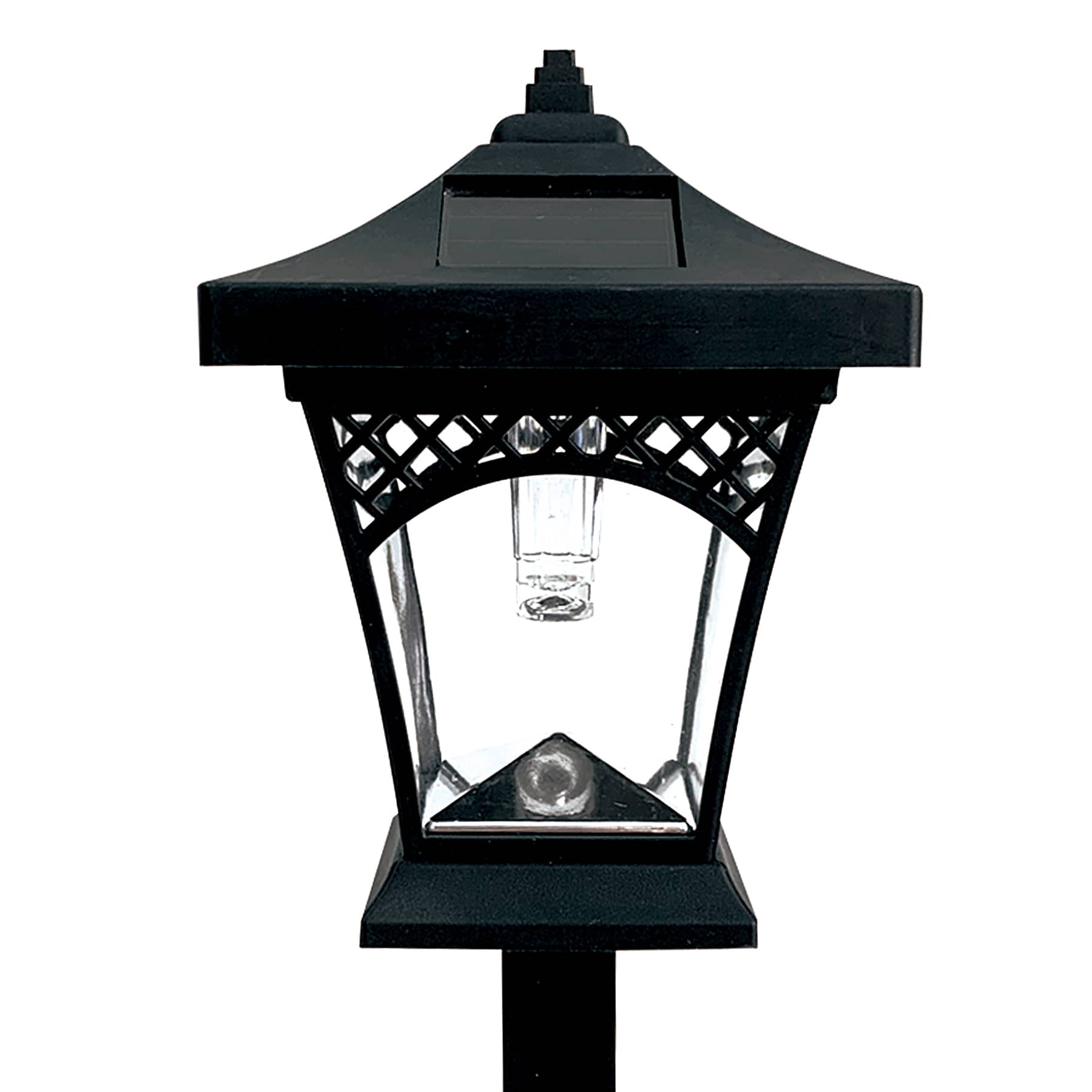 3-Lumen Solar Black Squared Pathway Light