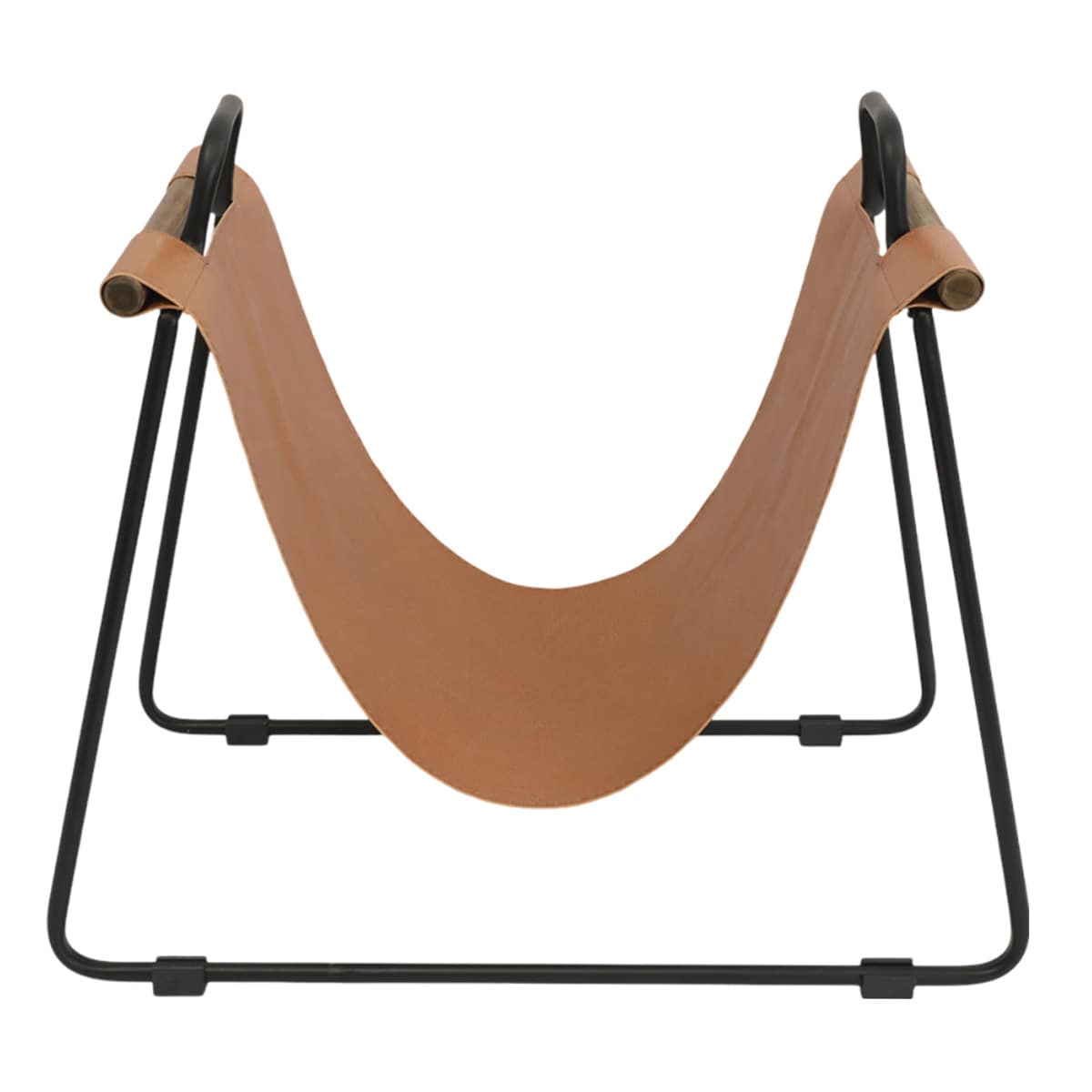 Black And Tan Leather Log Holder