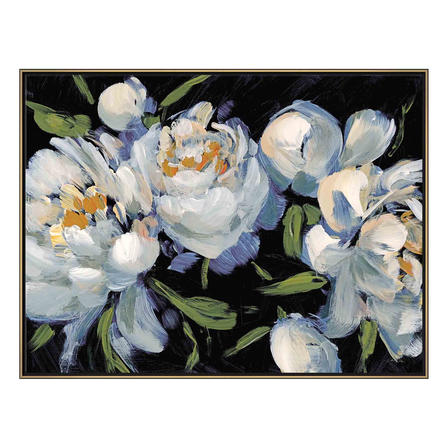 Framed Floral Canvas Wall Art, 41.25x31.25